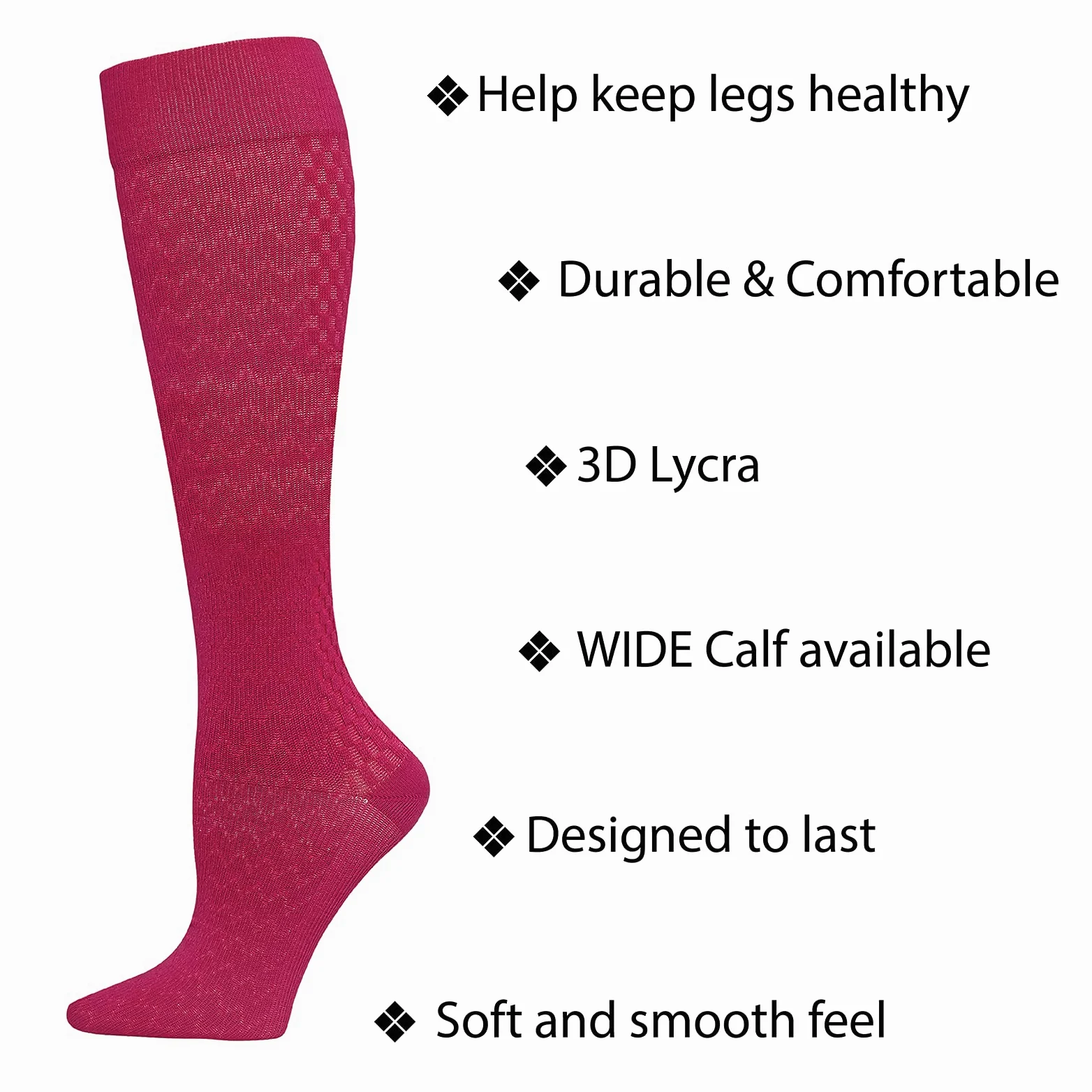 Cherokee TrueSupport - Calcetines de compresión para mujer, 10-15 mmHg, 4 pares individuales, extra anchos, grafito