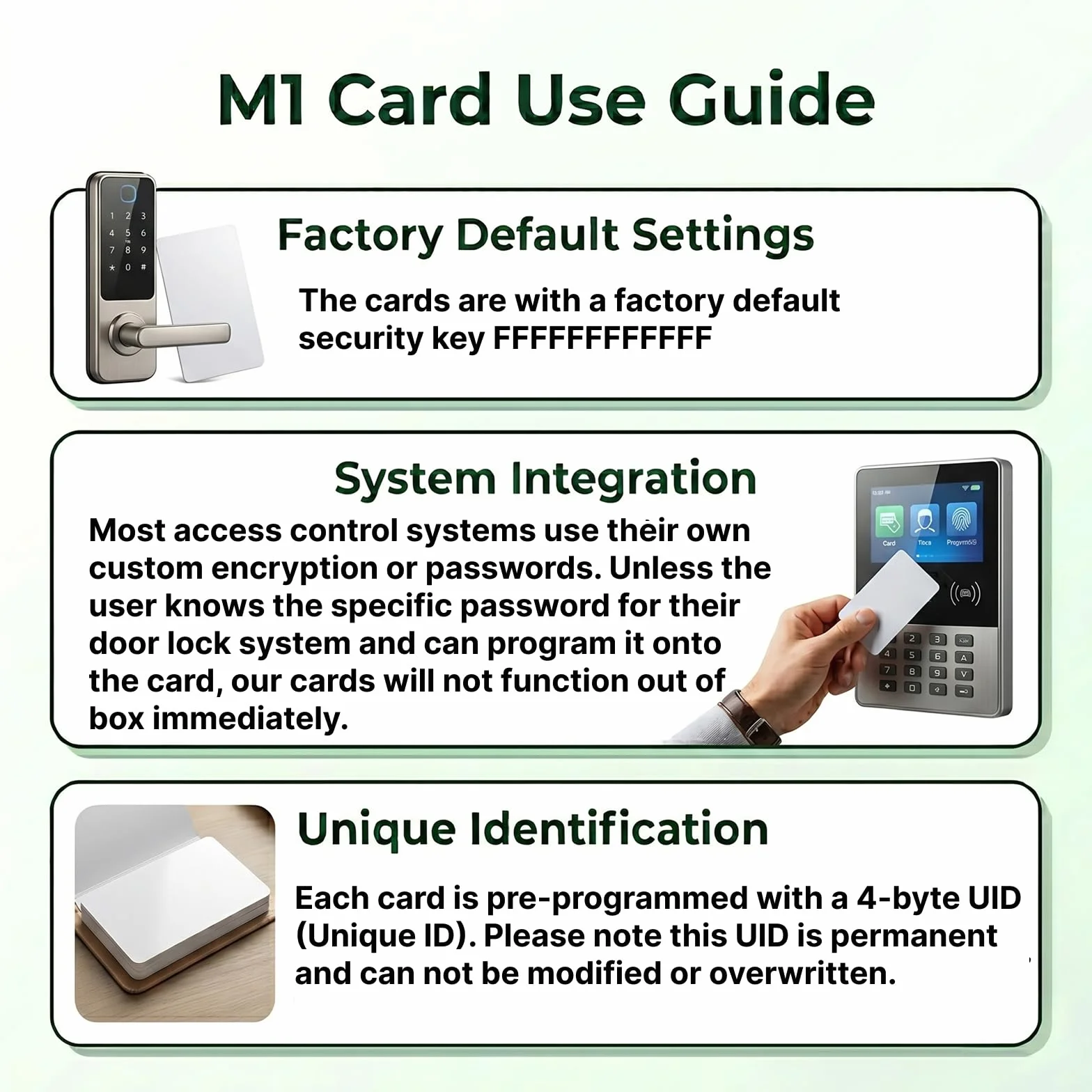 RFID Tarjetas NFC 40 Piezas 1024 Bytes S50 13.56MHz IC Blank Card ISO14443 A
