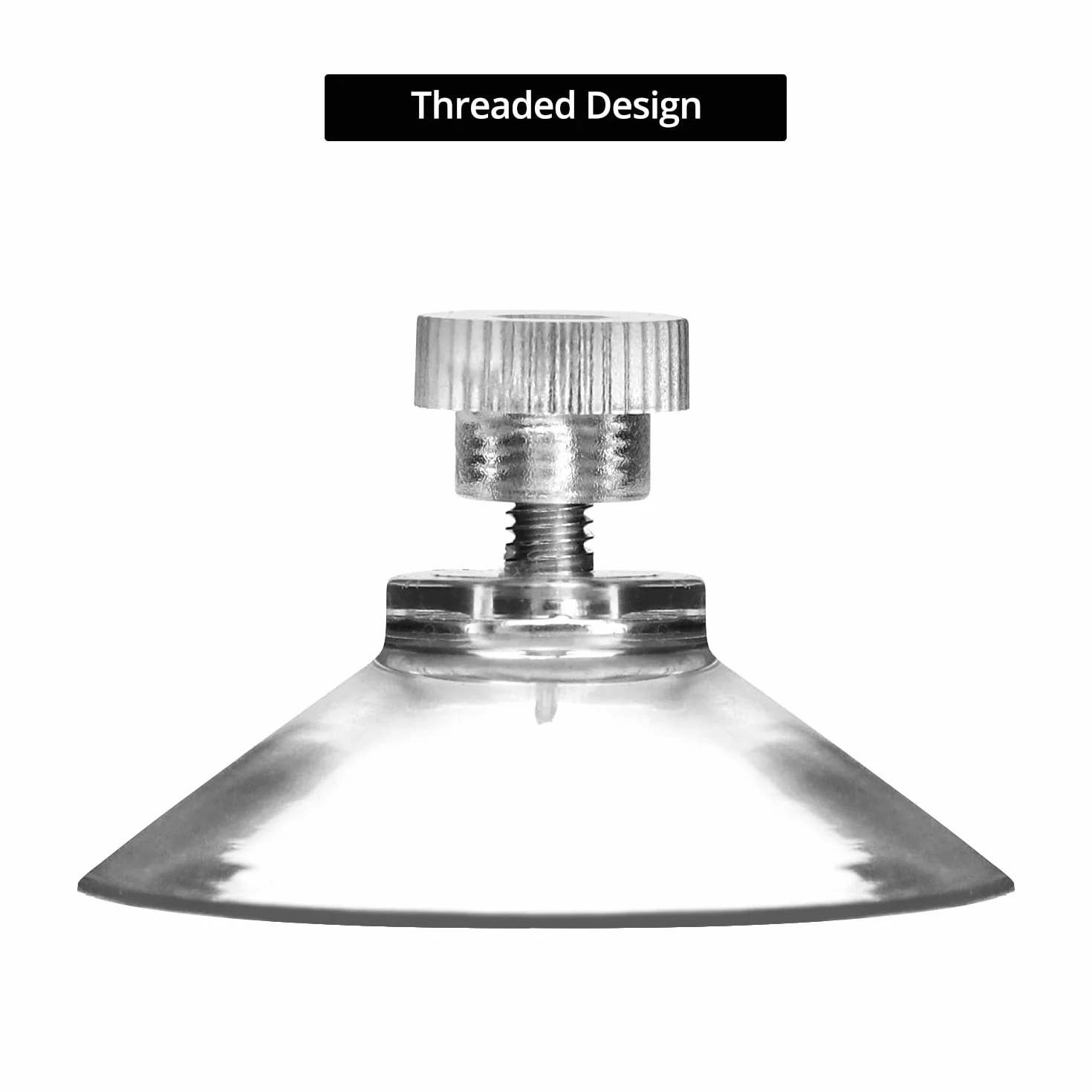 QWORK ventosas para cristal Ø 40mm con tuerca moleteada, 40 piezas