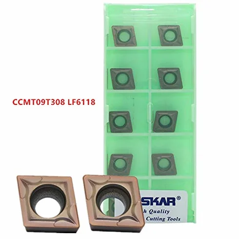 Herramienta de torno CNC CCMT09T308 LF6118 inserto de carburo para acero inoxidable