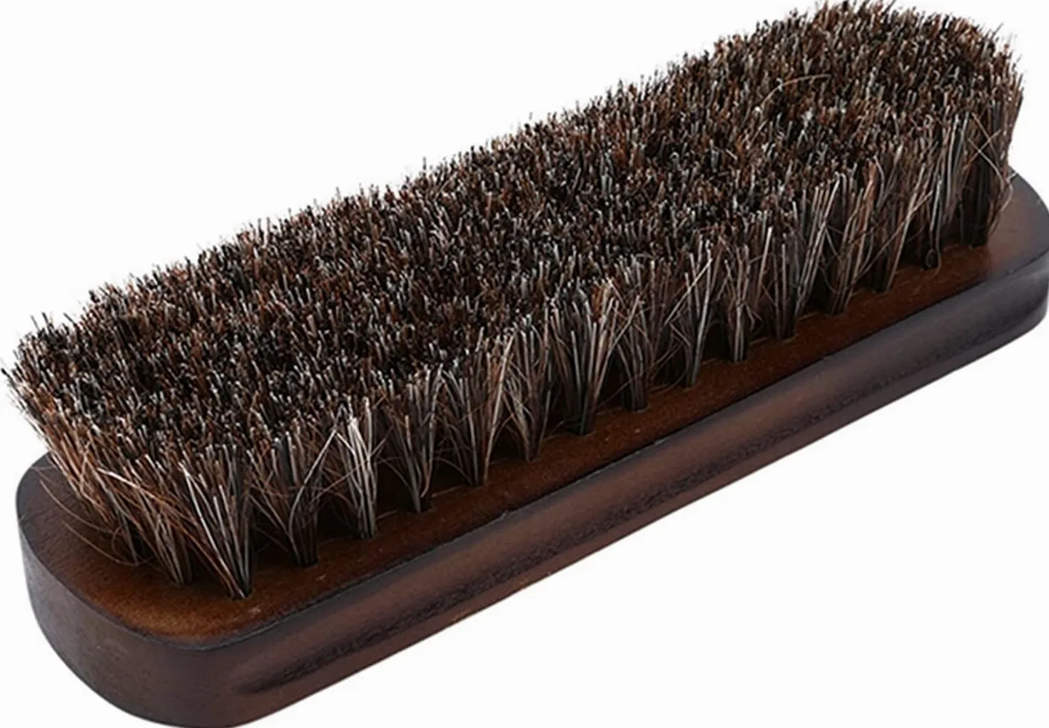 Cepillo for Zapatos, Limpieza del hogar Cepillo for Zapatos de Crin Multifuncional Mango de Madera Pulida Cepillo for Botas Suaves de Cuero Natural