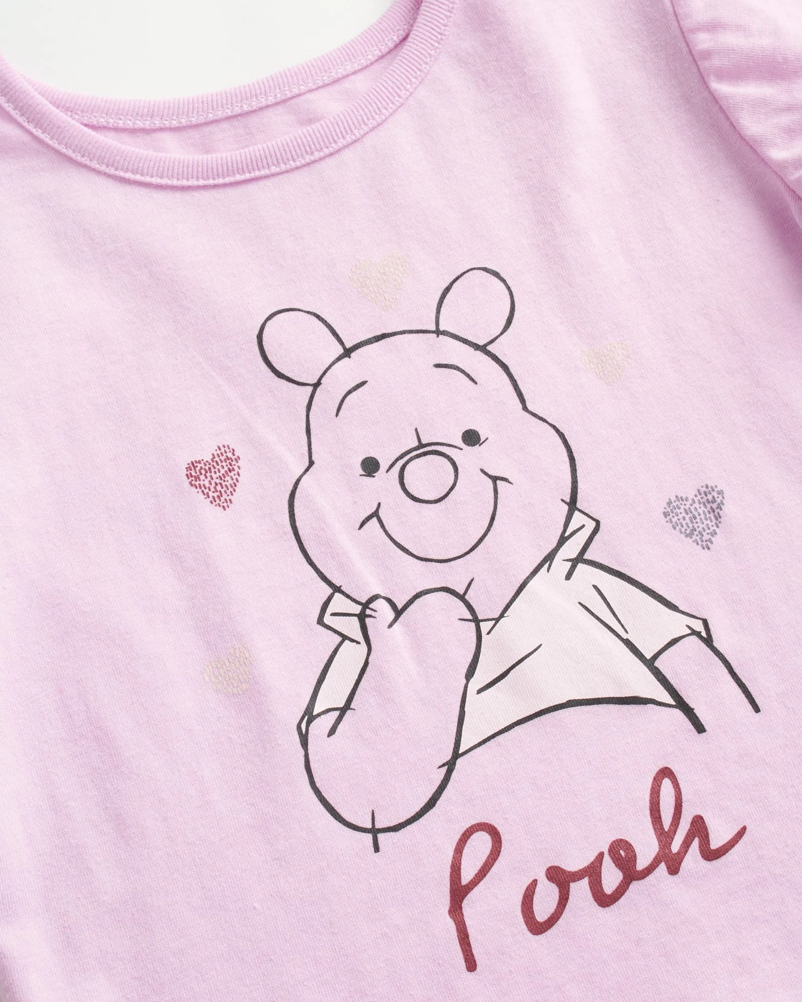 Disney Conjunto de 3 piezas para bebé, Minnie Mouse, Bambi, Winnie the Pooh Bodysuit, camiseta y pantalón deportivo (0-24 meses)