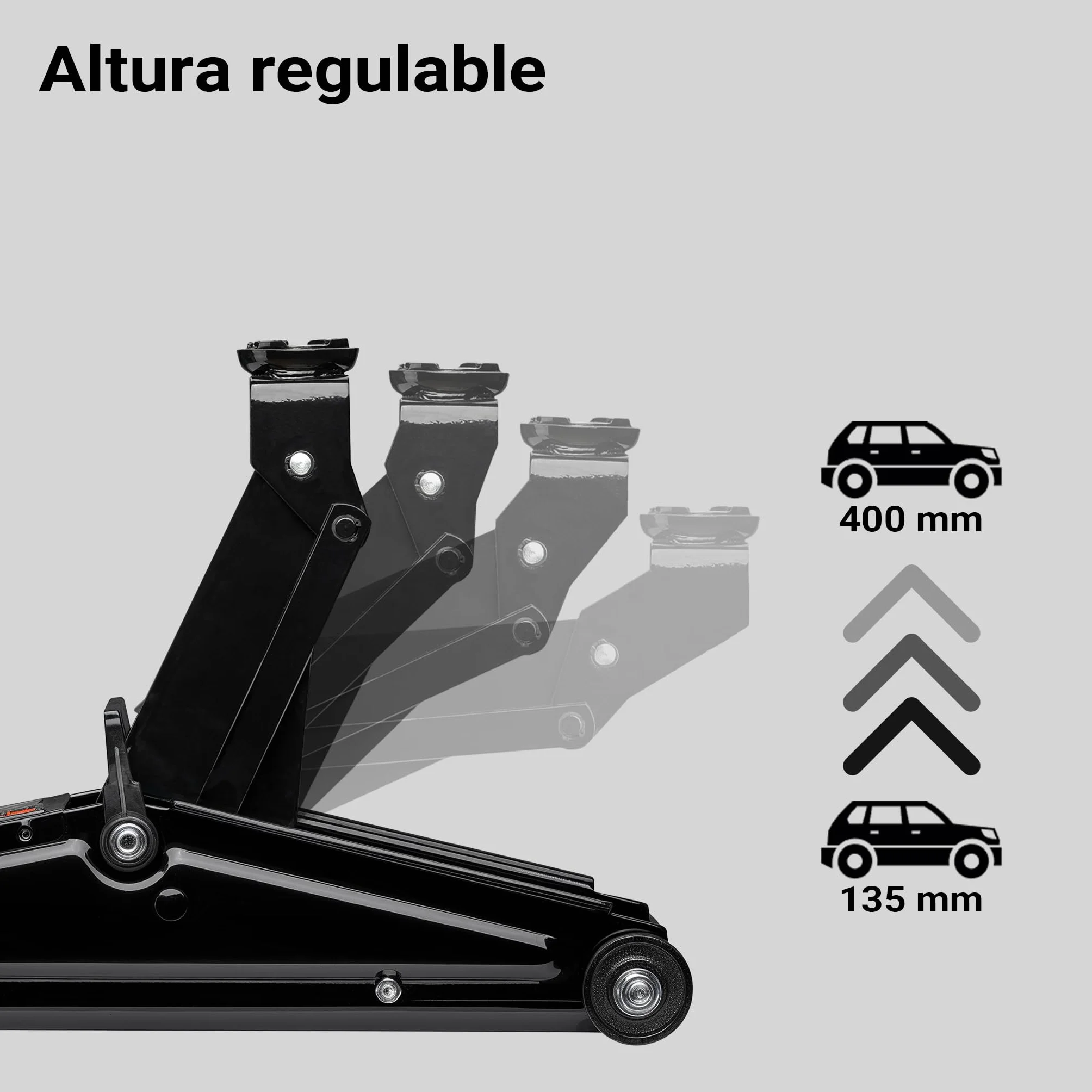 Wiltec Gato hidráulico 3 toneladas móvil Elevador de Coches Taller Garaje