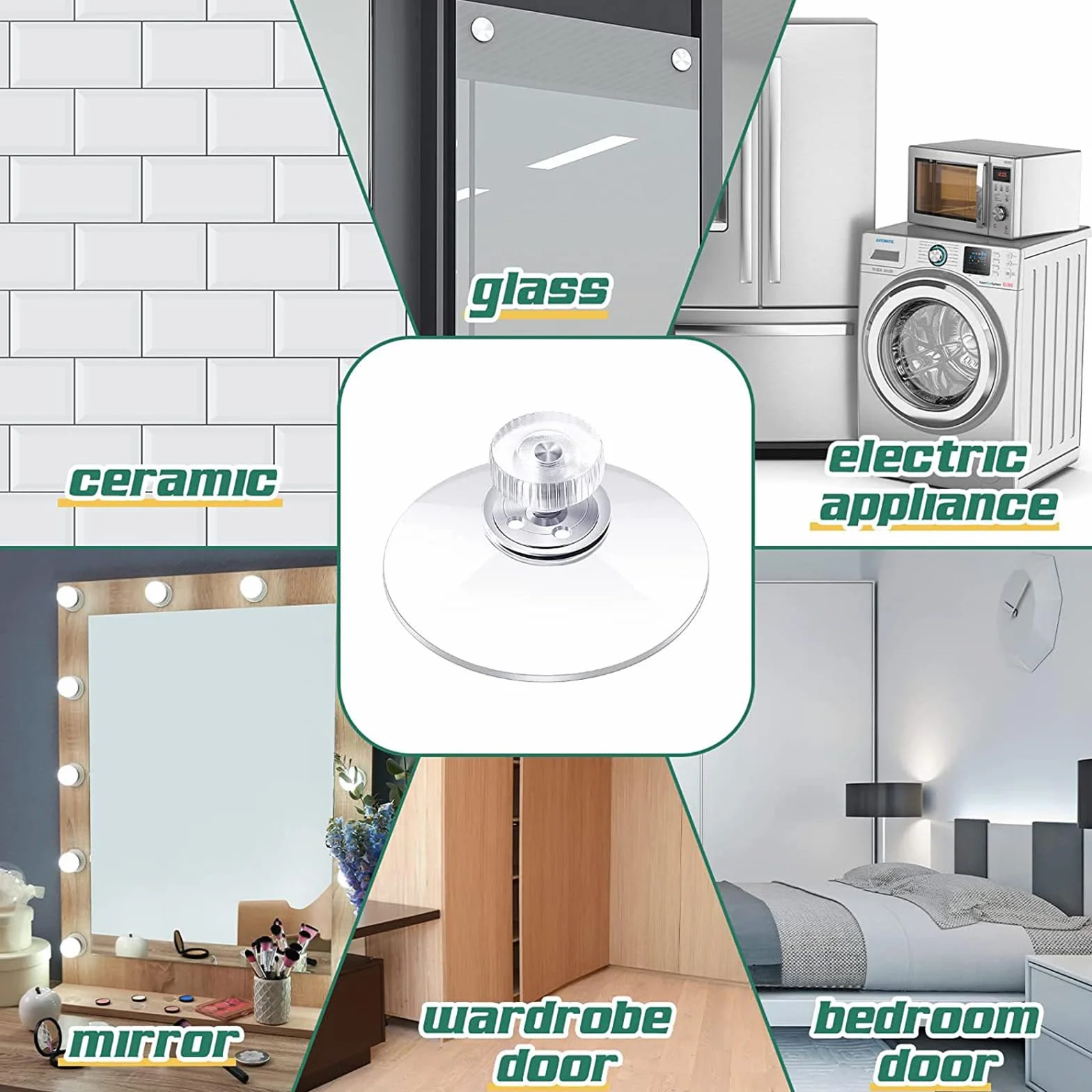 Ventosas Parasol Coche con Tuerca Moleteada M4 25 mm Plástico para Baño Cocina Estante de Ducha 10 Piezas