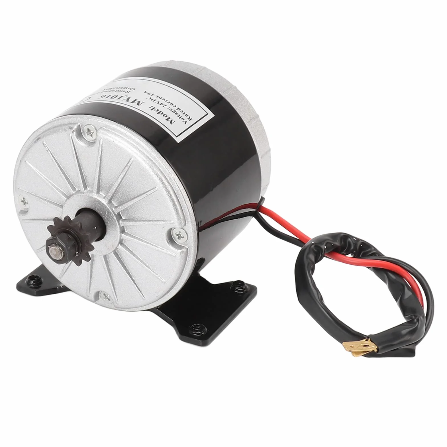 Motor Eléctrico de Reducción de Engranajes 24V 350W 2750 RPM para Bicicleta Eléctrica