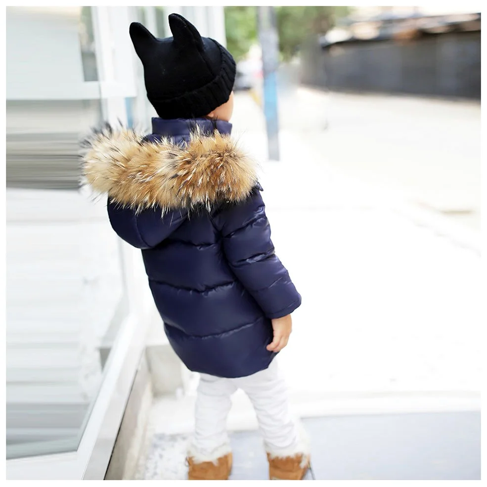 Chaquetas Plumas Niños-Free Fisher Abrigo Acolchado Niña Chaqueta Invierno Niño Impermeable con Capucha Caliente