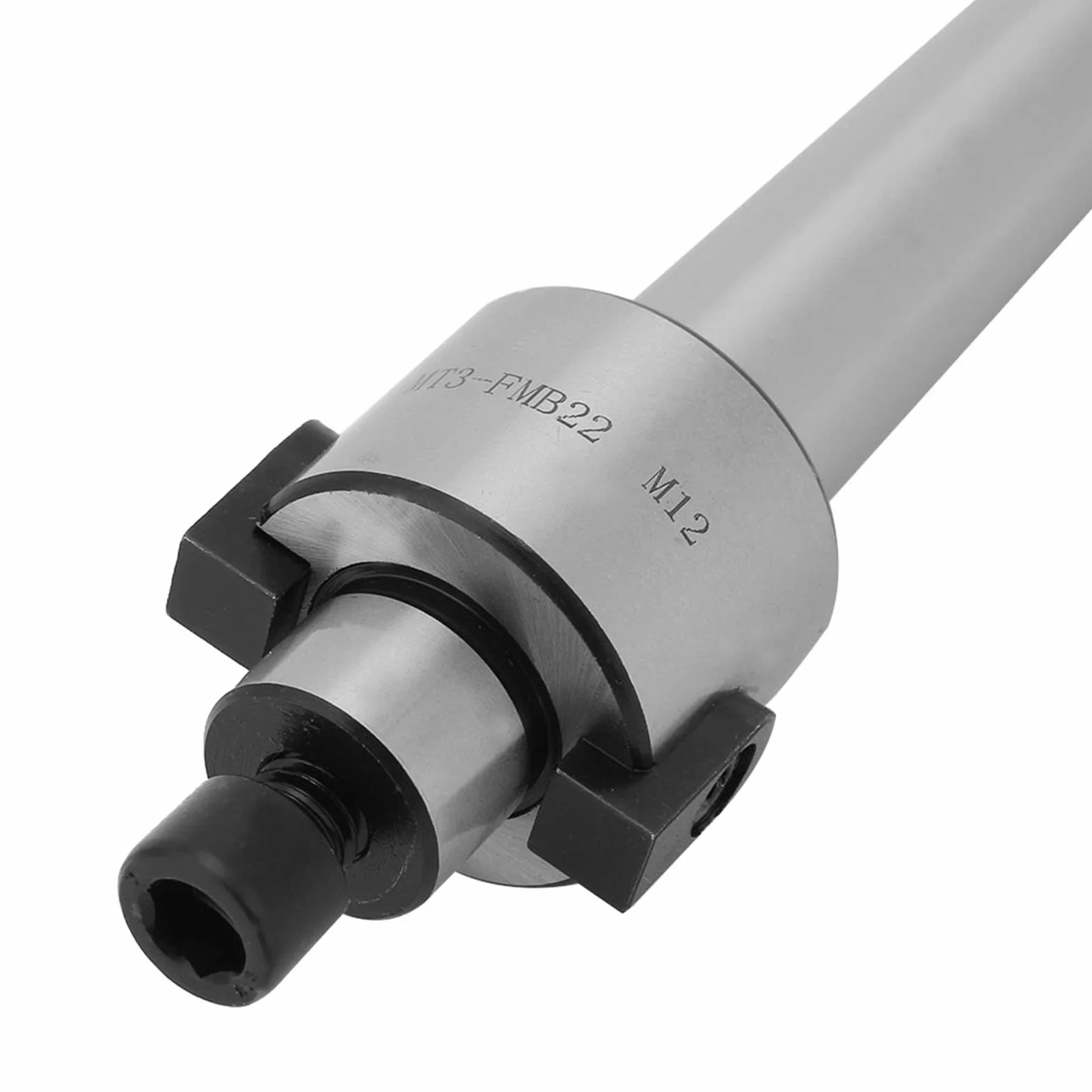 Fafeicy Soporte de Fresado Cónico M12 de Acero 138 mm Ranura 22 mm para Corte de Chapa Metálica MT3-FMB22