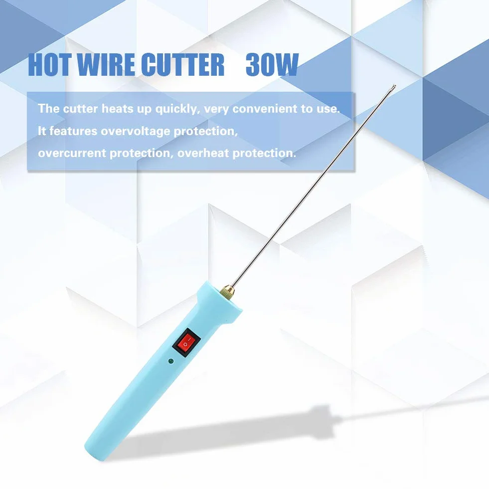 Cortador de Espuma Eléctrico 110-250V 30W Cuchillo de Alambre Caliente Herramienta de Corte de Poliestireno