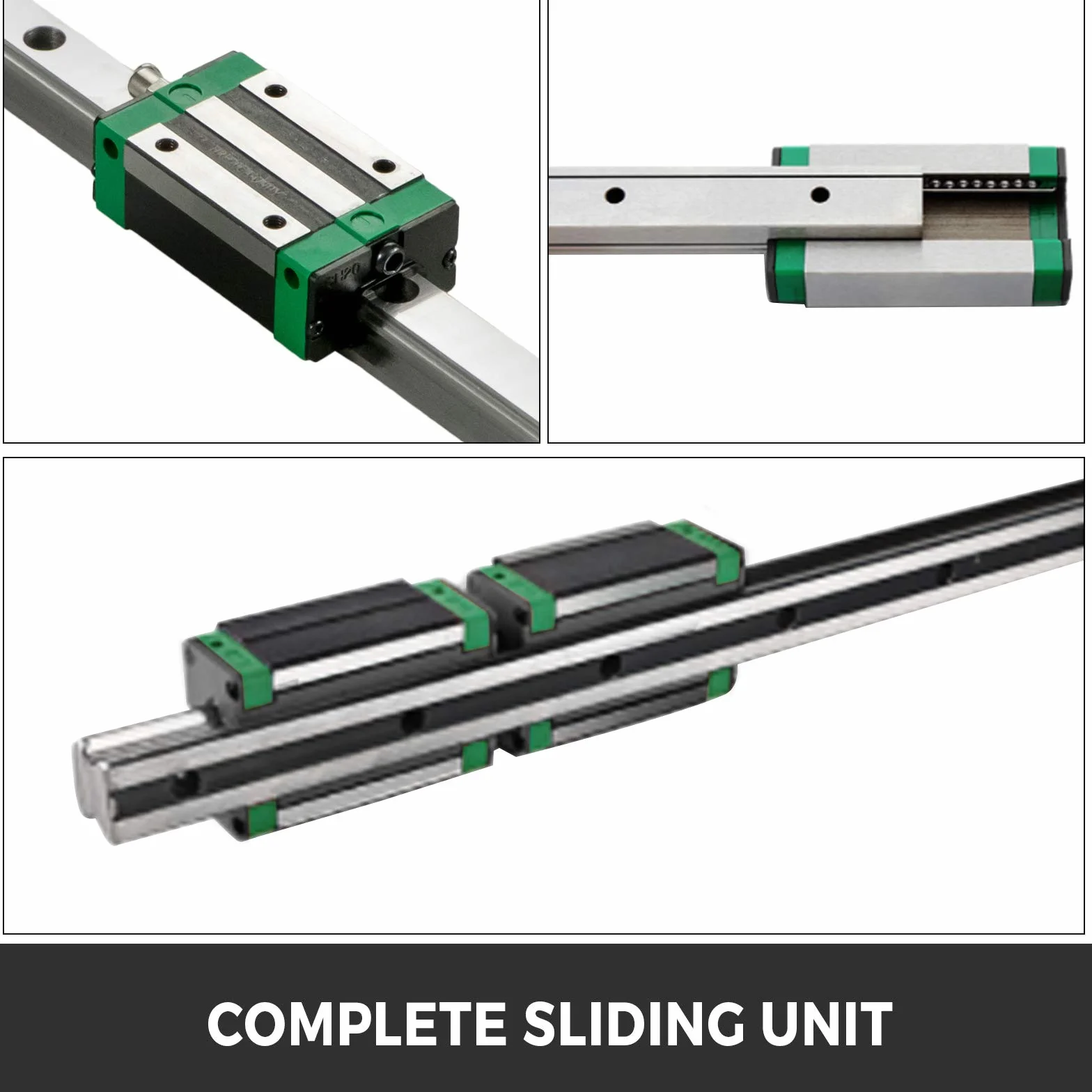 VEVOR Guías Lineales HGR20-1700mm Carril de Guía Lineal para CNC