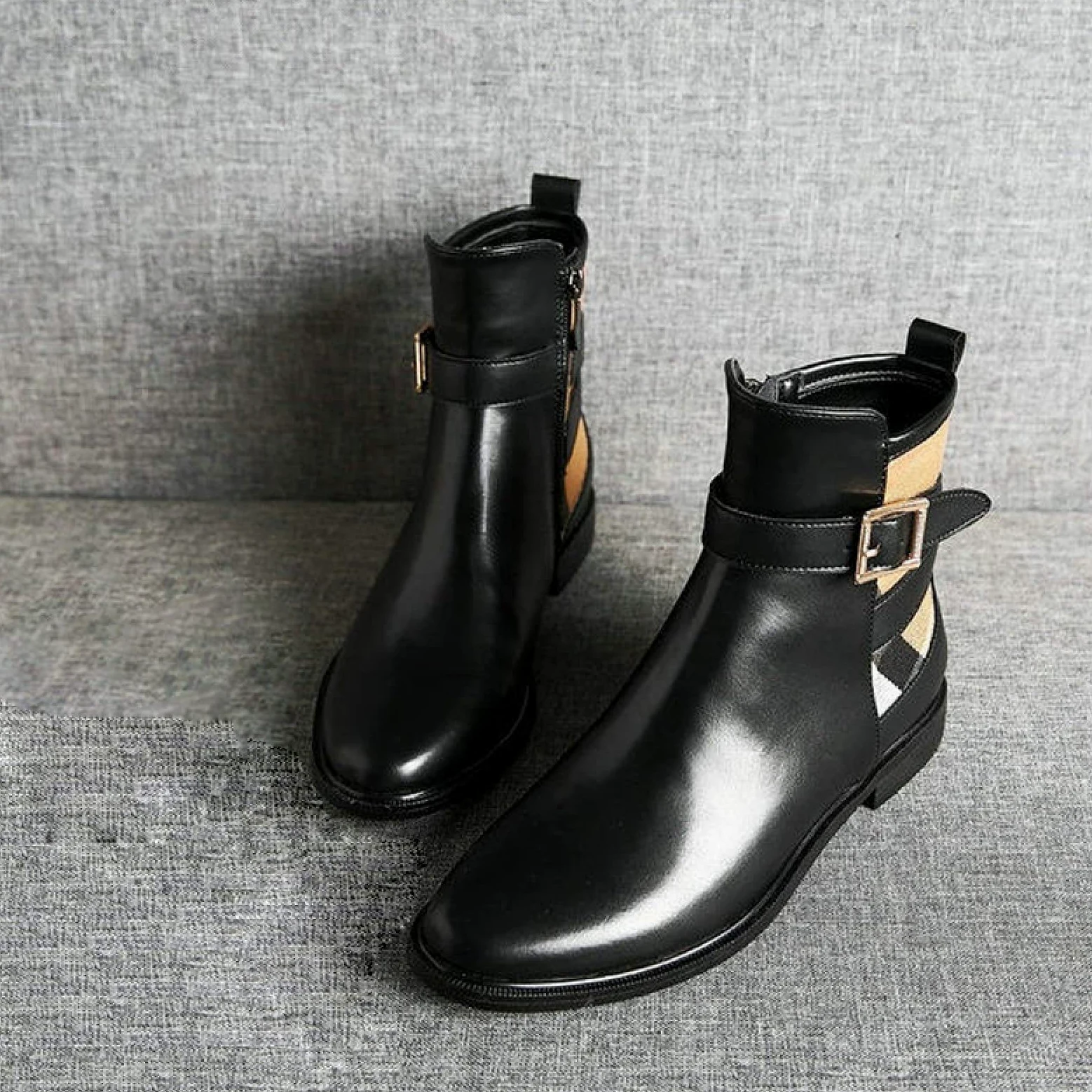 LEBEE Equitacion caballo Unisex Botas cortas para montar Adultos Calzado para montar a caballo al aire libre Adecuado para la lluvia Deportes ecuestres,Black-34