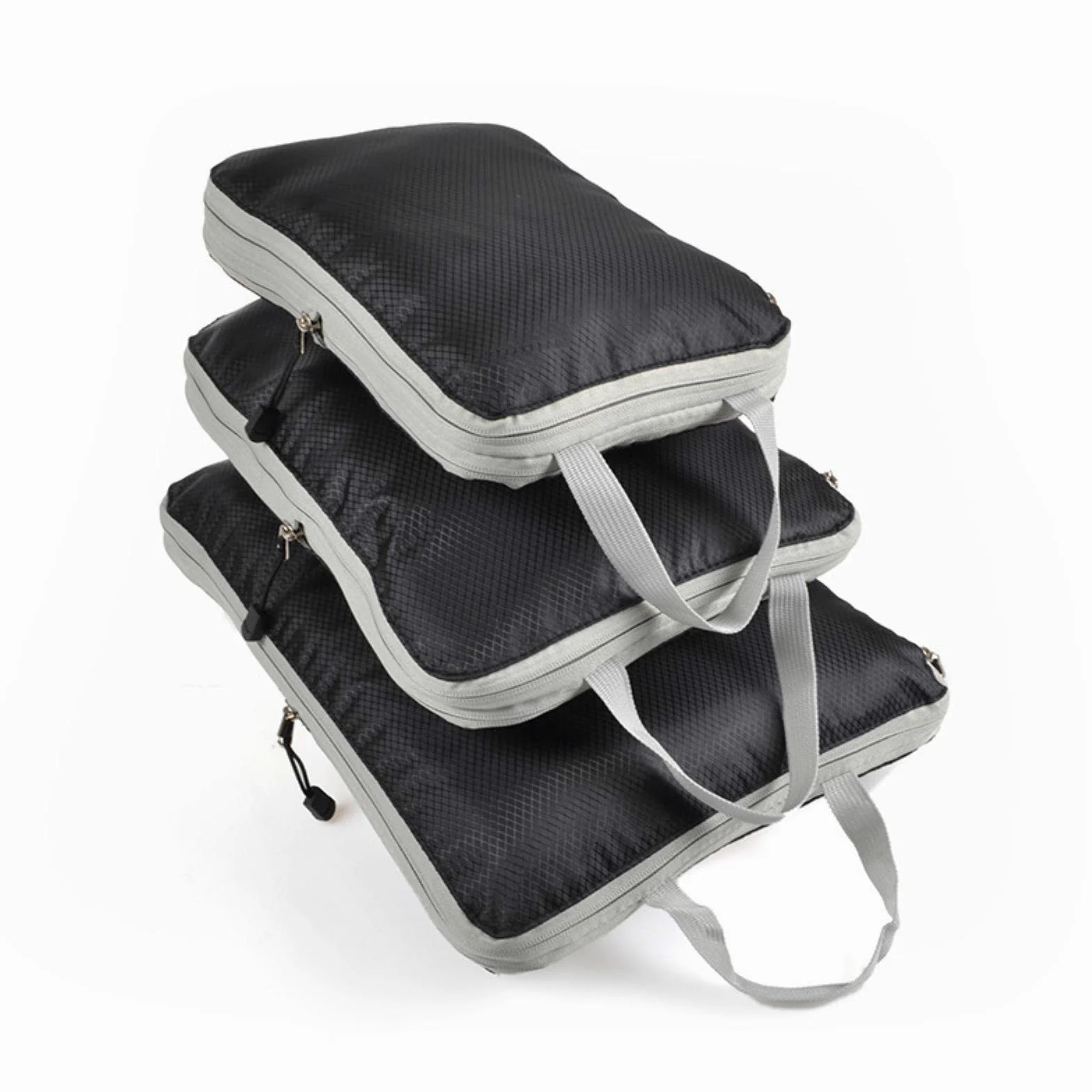 1 cubo de embalaje, bolsa de almacenamiento de viaje plegable, impermeable, maleta de nailon portátil con bolso, organizador de equipaje, grande, 40 x 30 cm, solo 1, negro (azul, azul cielo, pequeño