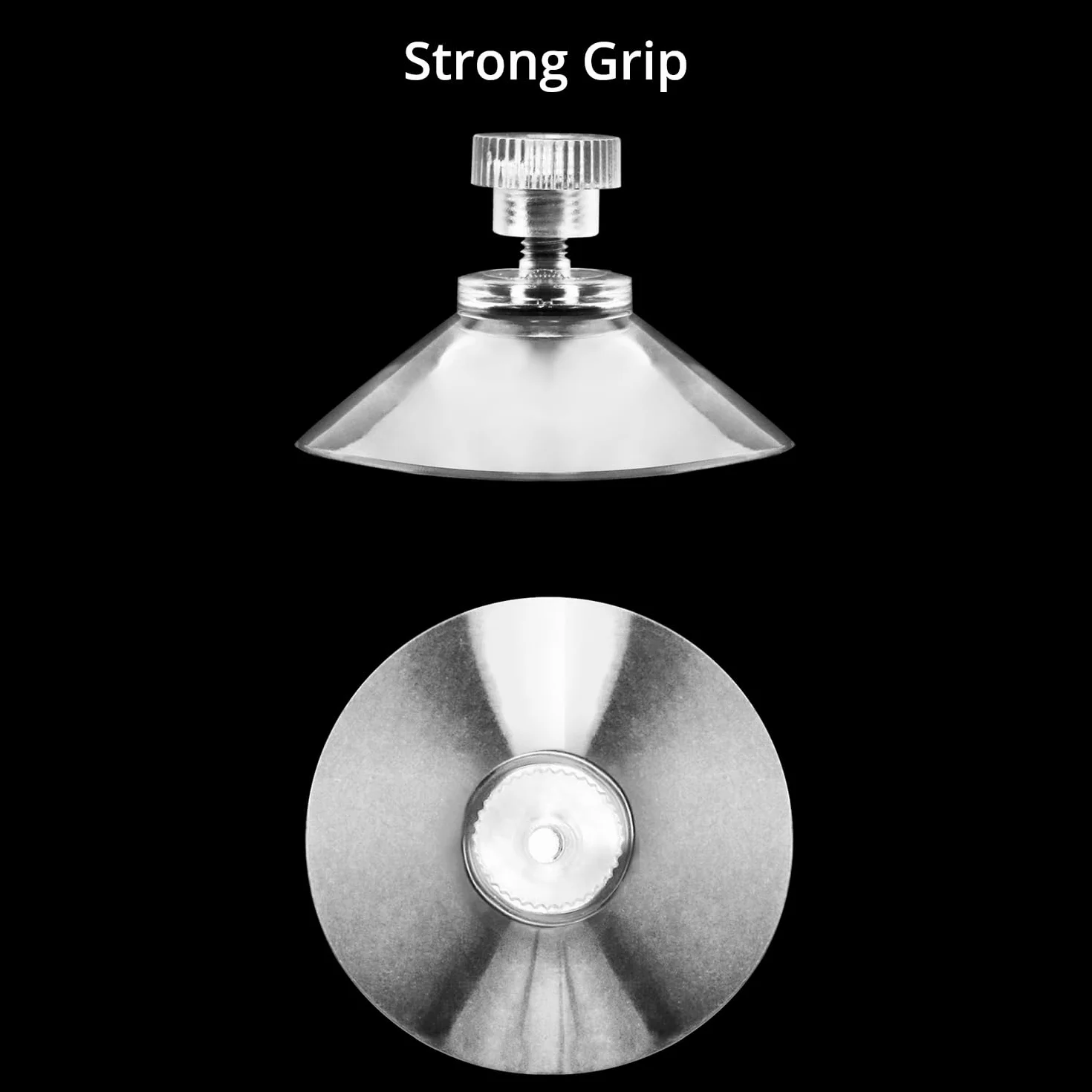 QWORK ventosas para cristal Ø 40mm con tuerca moleteada, 40 piezas