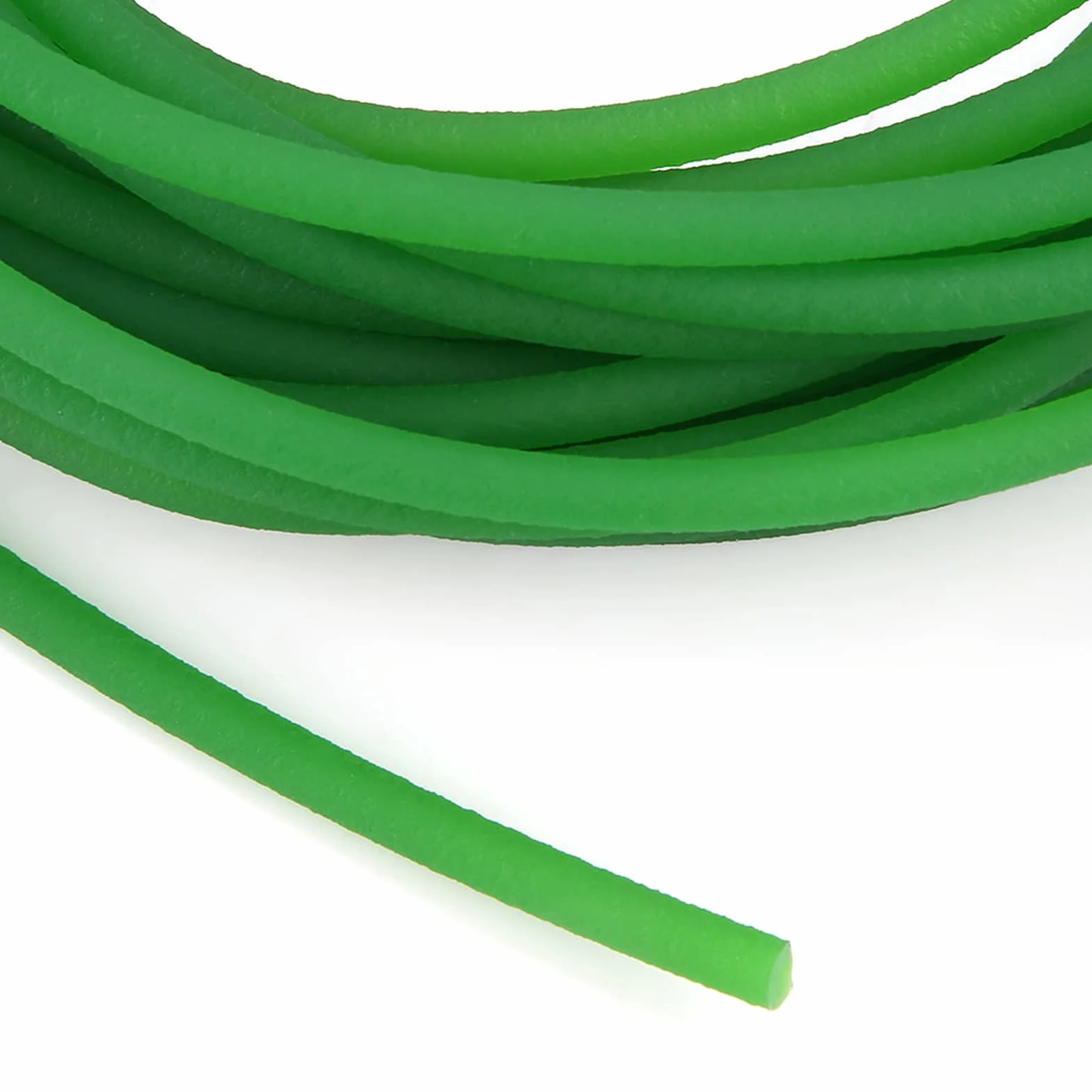 Correa de Poliuretano Redonda Rugosa Verde 5mm*10m para Transmisión de Accionamiento