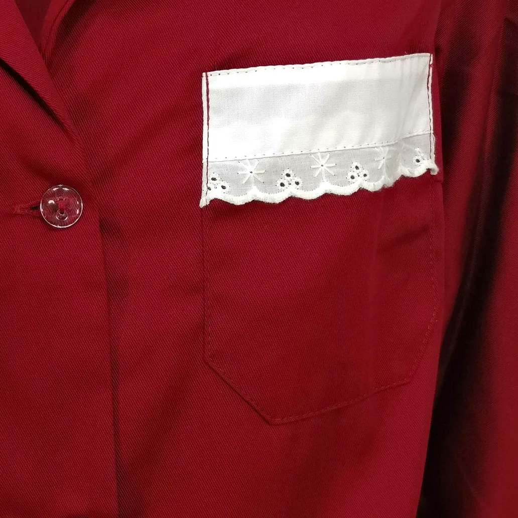Bata de trabajo de algodón para mujer camarera
