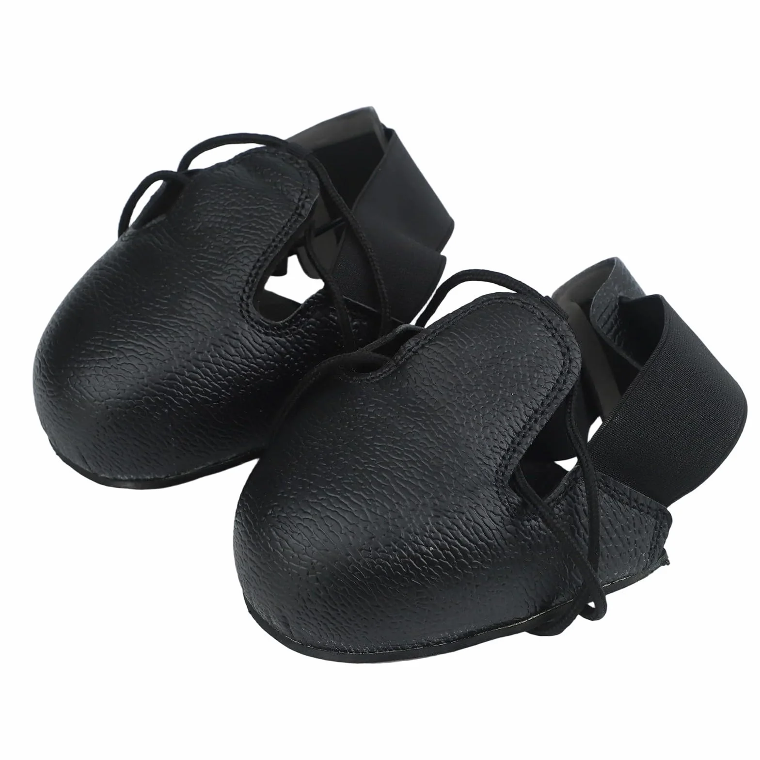 Cubiertas de zapatos de seguridad con puntera de acero, protección antigolpes, antideslizante, equipo de seguridad industrial para hombres y mujeres, tallas europeas 32-45, negro, 22 x 10 x 9 cm