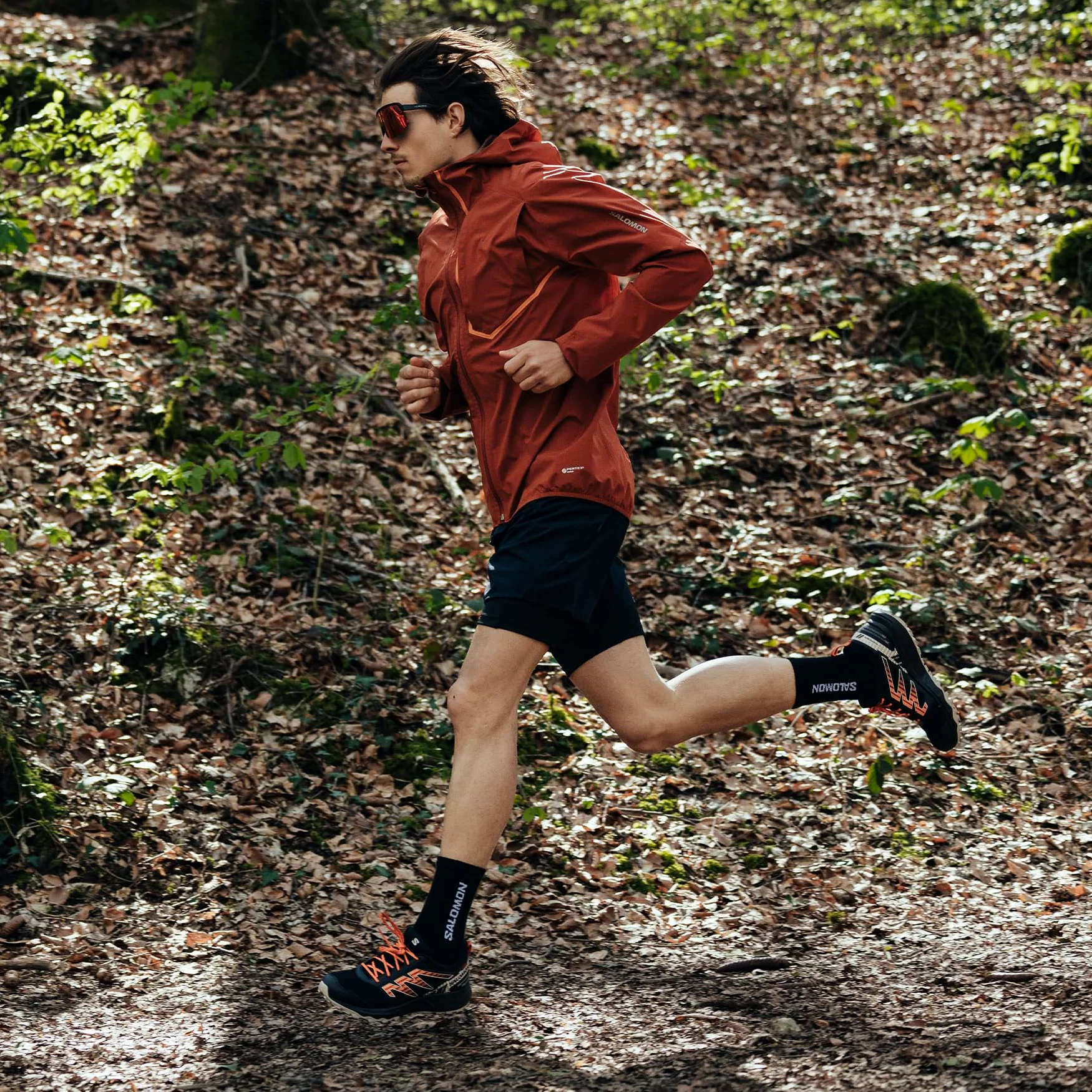 Salomon Wander Zapatillas de Trail Running Senderismo para Hombre, A punto para el aire libre, Comodidad mullida, Sujeción del pie segura