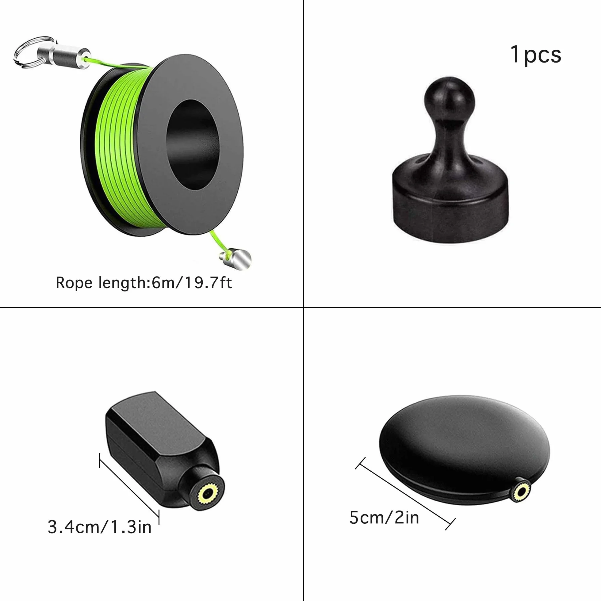Extractor de cables magnético sistema guía herramienta extracción eficaz diferentes superficies tubos