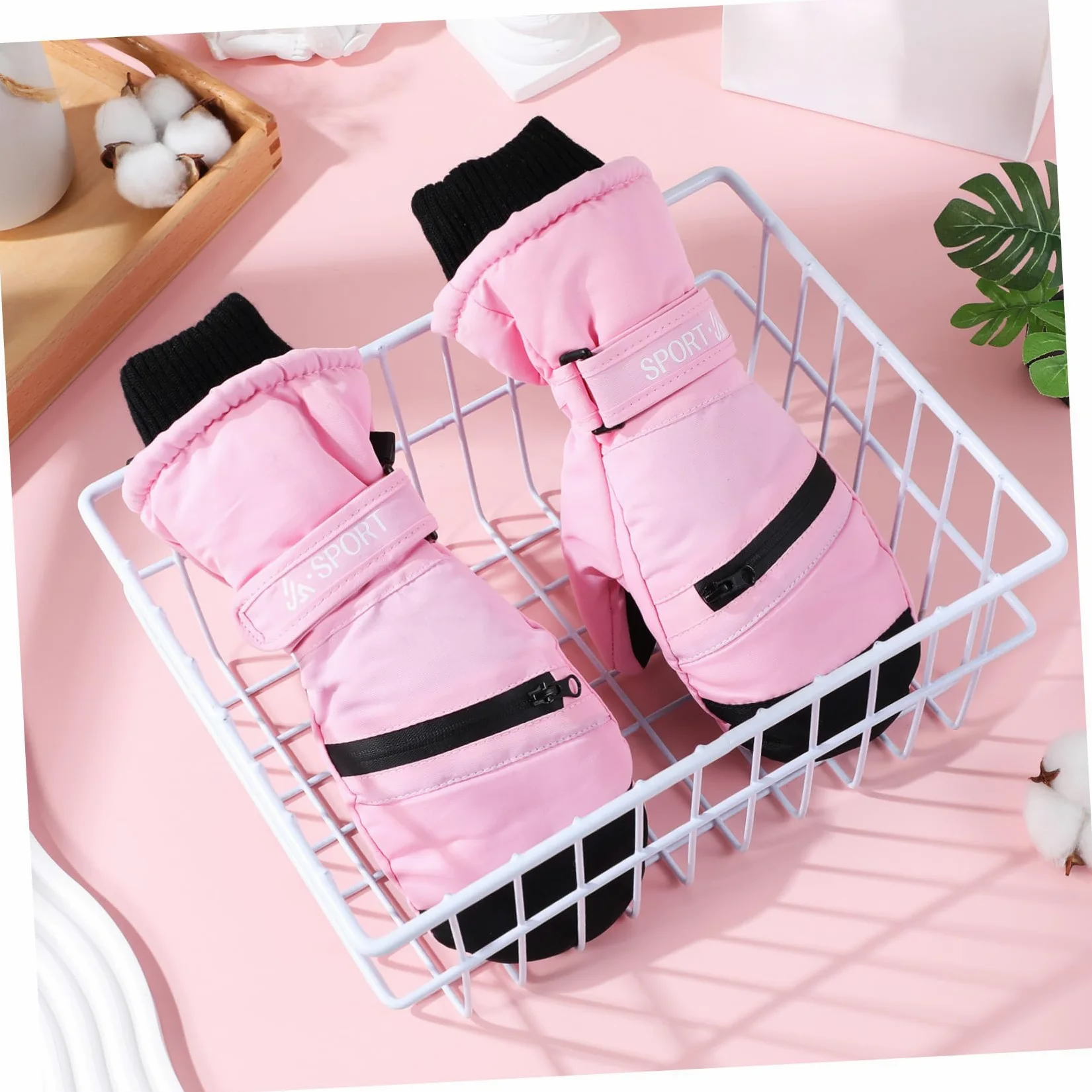 Toyvian Guantes de Invierno para Mujer Impermeables y Térmicos Guantes Cálidos para Actividades Compatibles con Pantalla Táctil Talla para Esquí Snowboard de Perros y Running