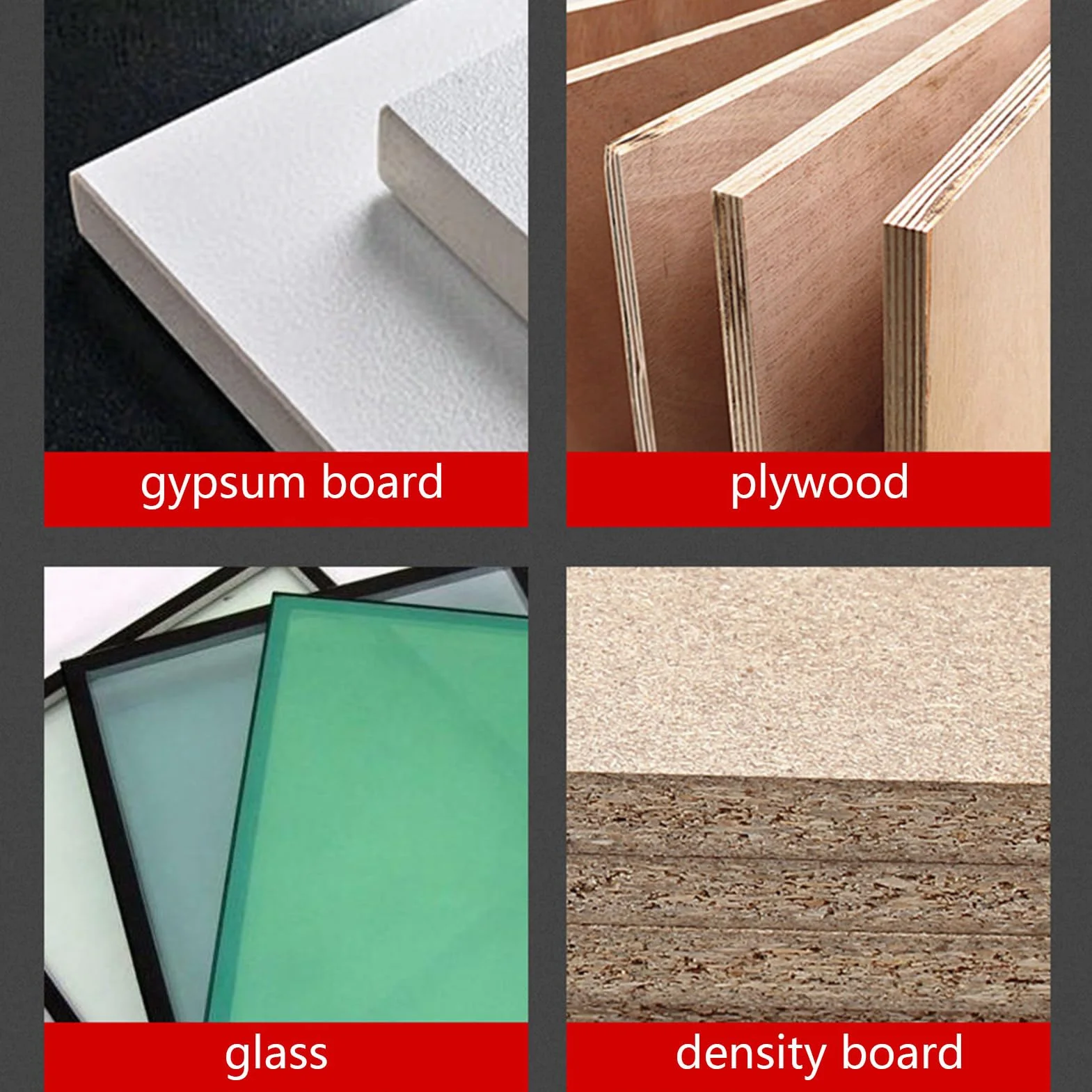 Portador De Madera Contrachapada 36,5x16,5x7,1 Cm Herramienta Elevadora Paneles Yeso
