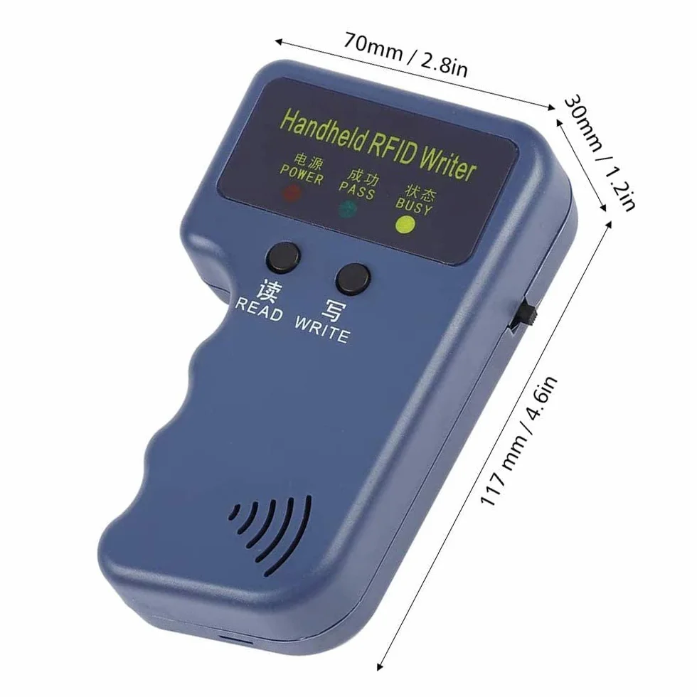 Copiadora duplicadora RFID 125 kHz programador clonador tarjeta identificación 10 tarjetas regrabables