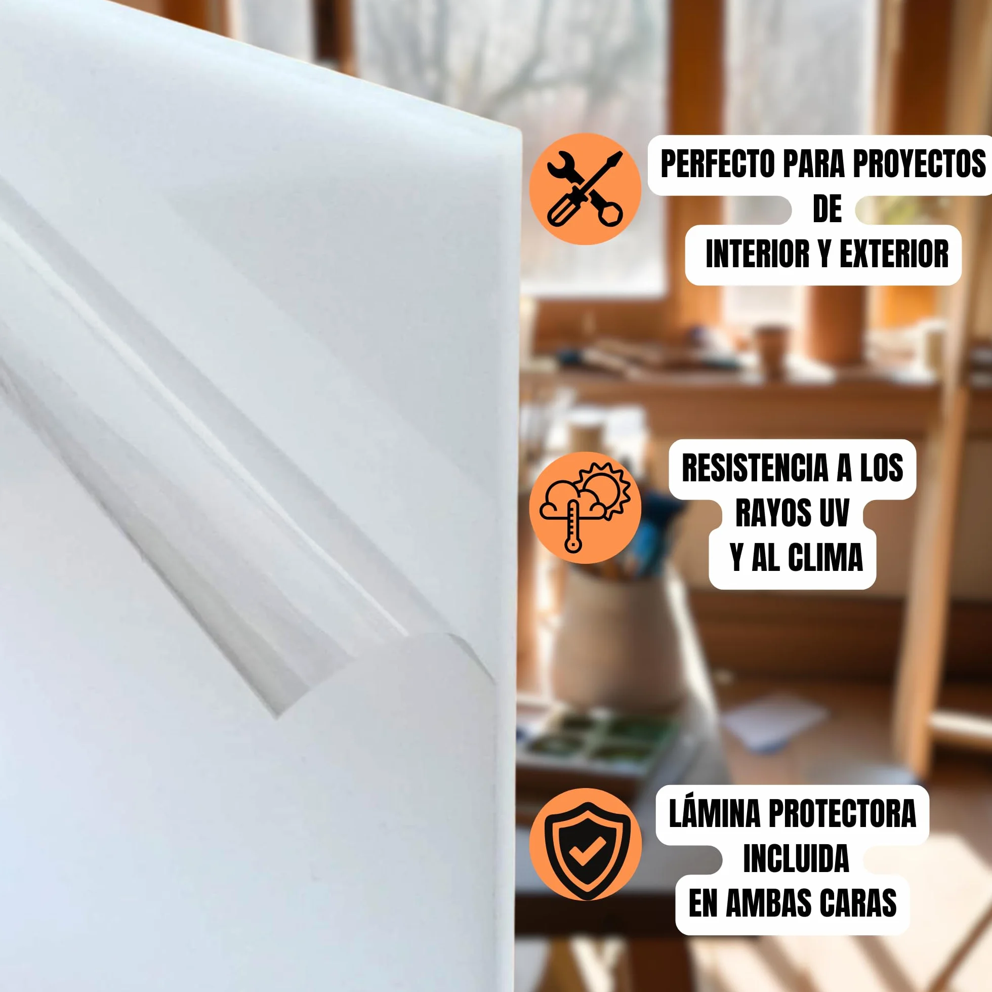 GOYAPRINT Metacrilato Blanco Opal 3 mm Placas Acrílicas Translúcidas Pack 2 Unidades A5 210×148 mm
