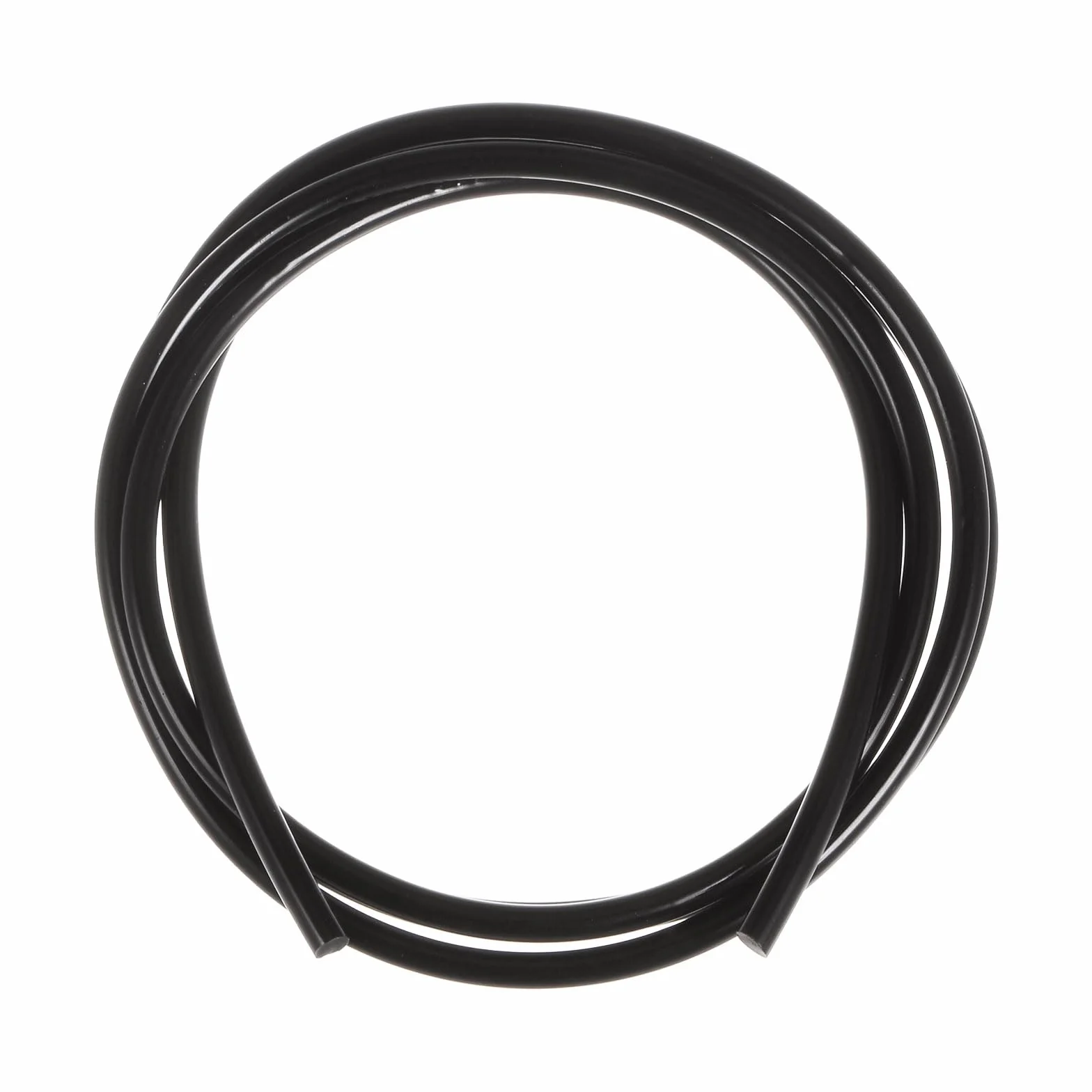 QUARKZMAN PU Transmisión Correa Poliuretano Redonda 4mm Diámetro 1 Metro Longitud Suave Superficie Negro
