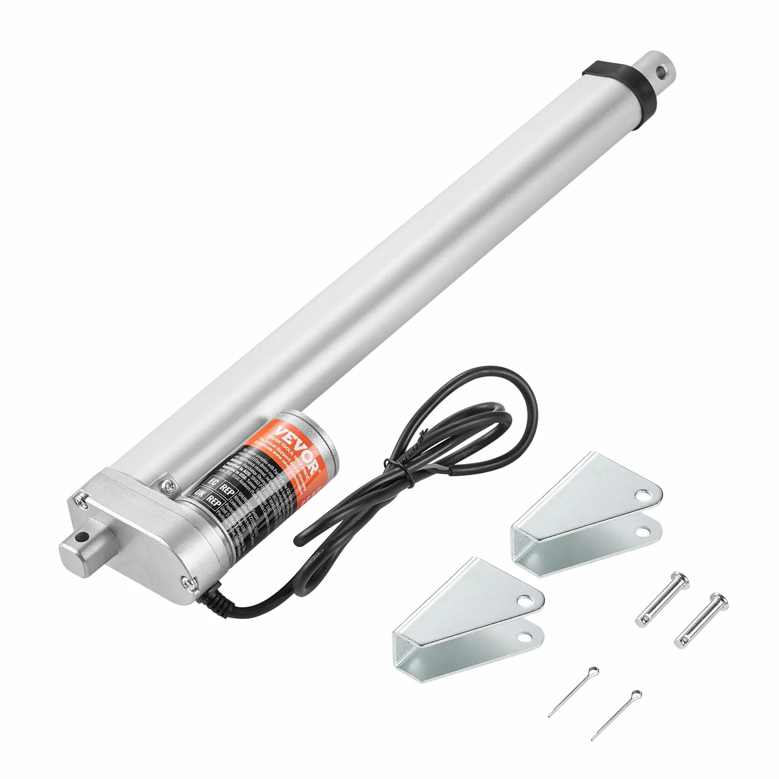 VEVOR Actuador Lineal 12V 300mm 220 lbs 1000 N 14 mm/s IP54