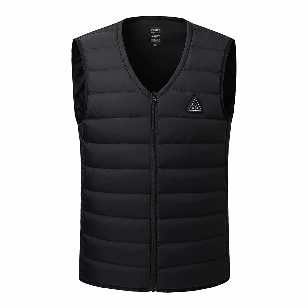 Chaleco calefactable unisex, chaqueta térmica, chaqueta calefactable con carga USB, chaqueta de plumón eléctrica con 8 zonas de calentamiento y 3 niveles de calor, chaqueta de invierno (sin batería