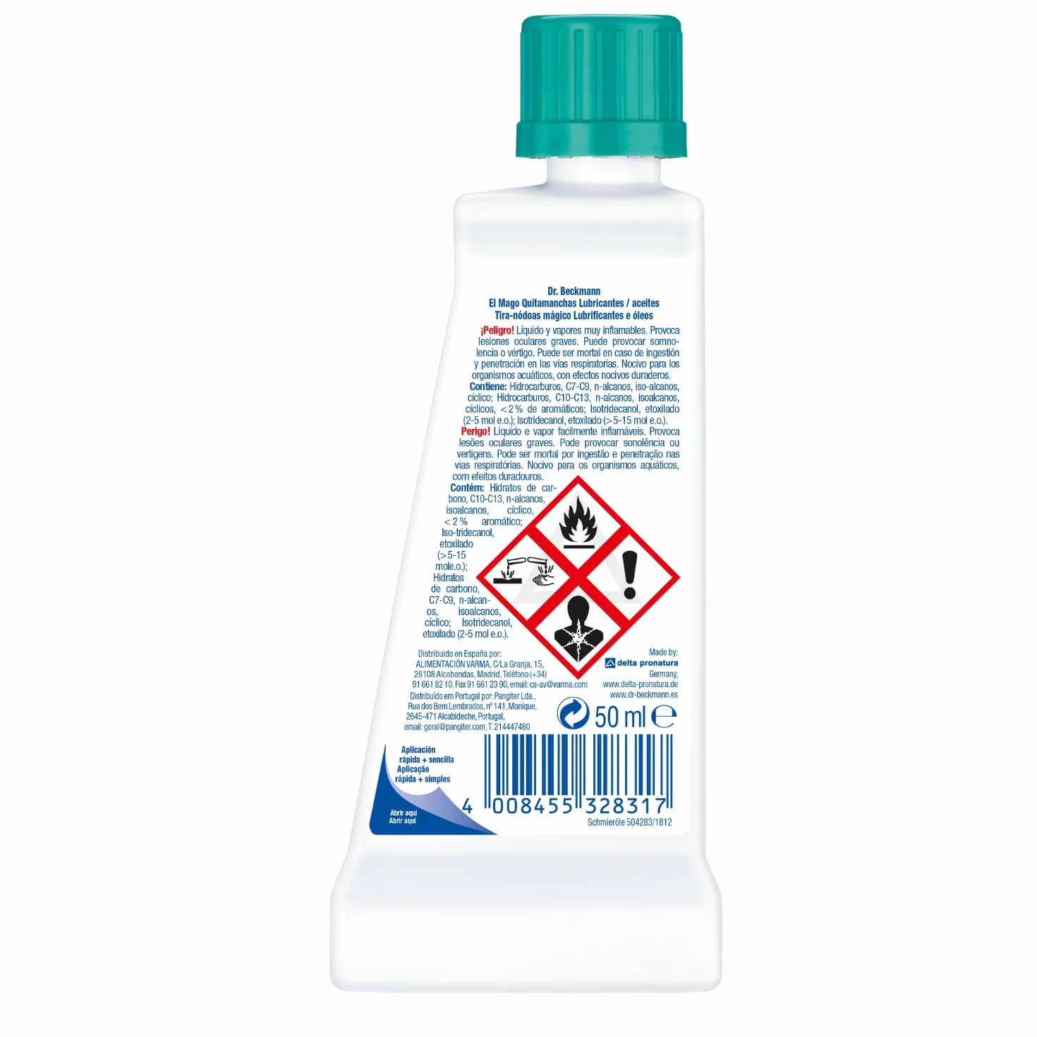 Dr. Beckmann El Mago Quitamanchas Lubricantes y Aceites 50 ml