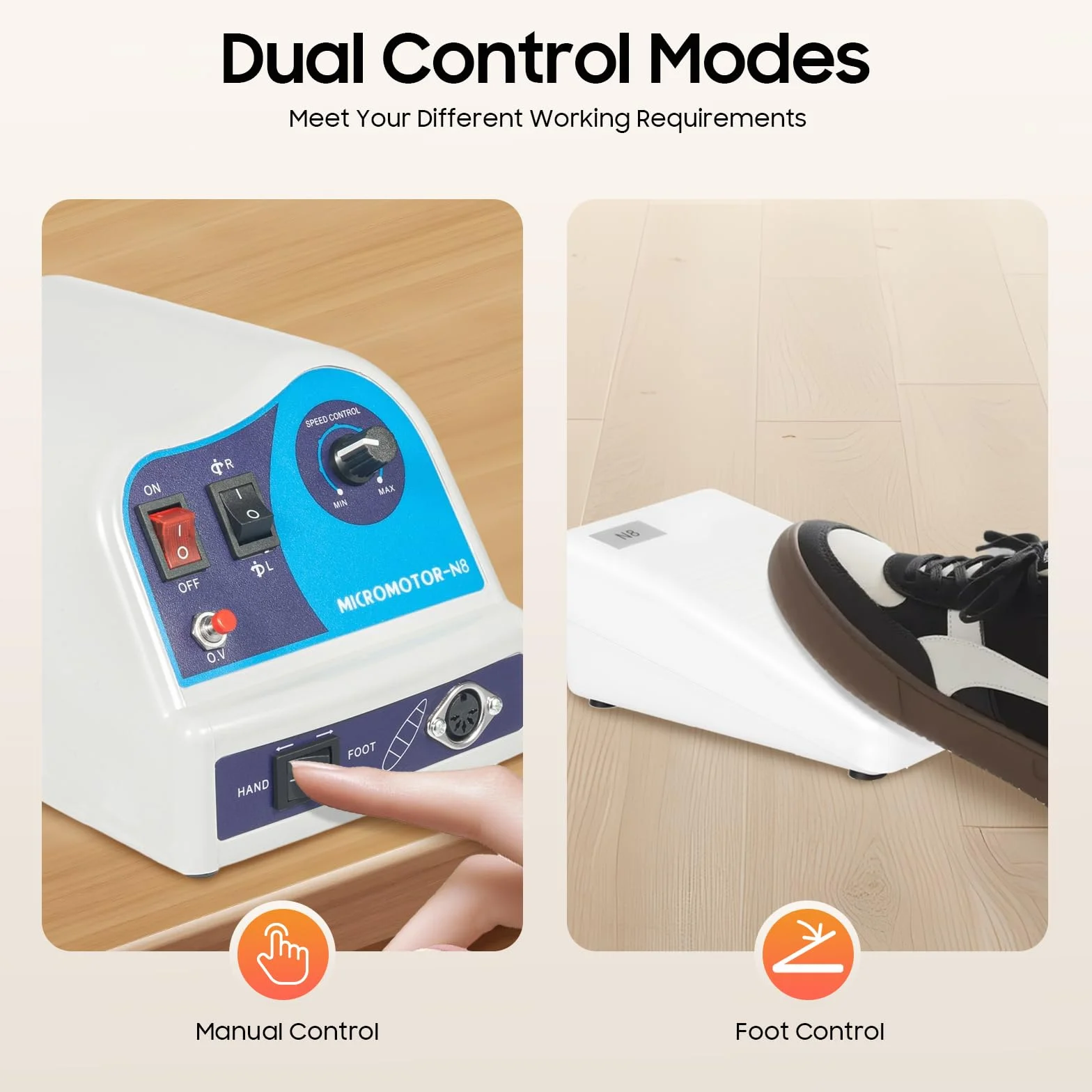 Motor eléctrico de laboratorio dental micromotor pulidora de mesa 220 V