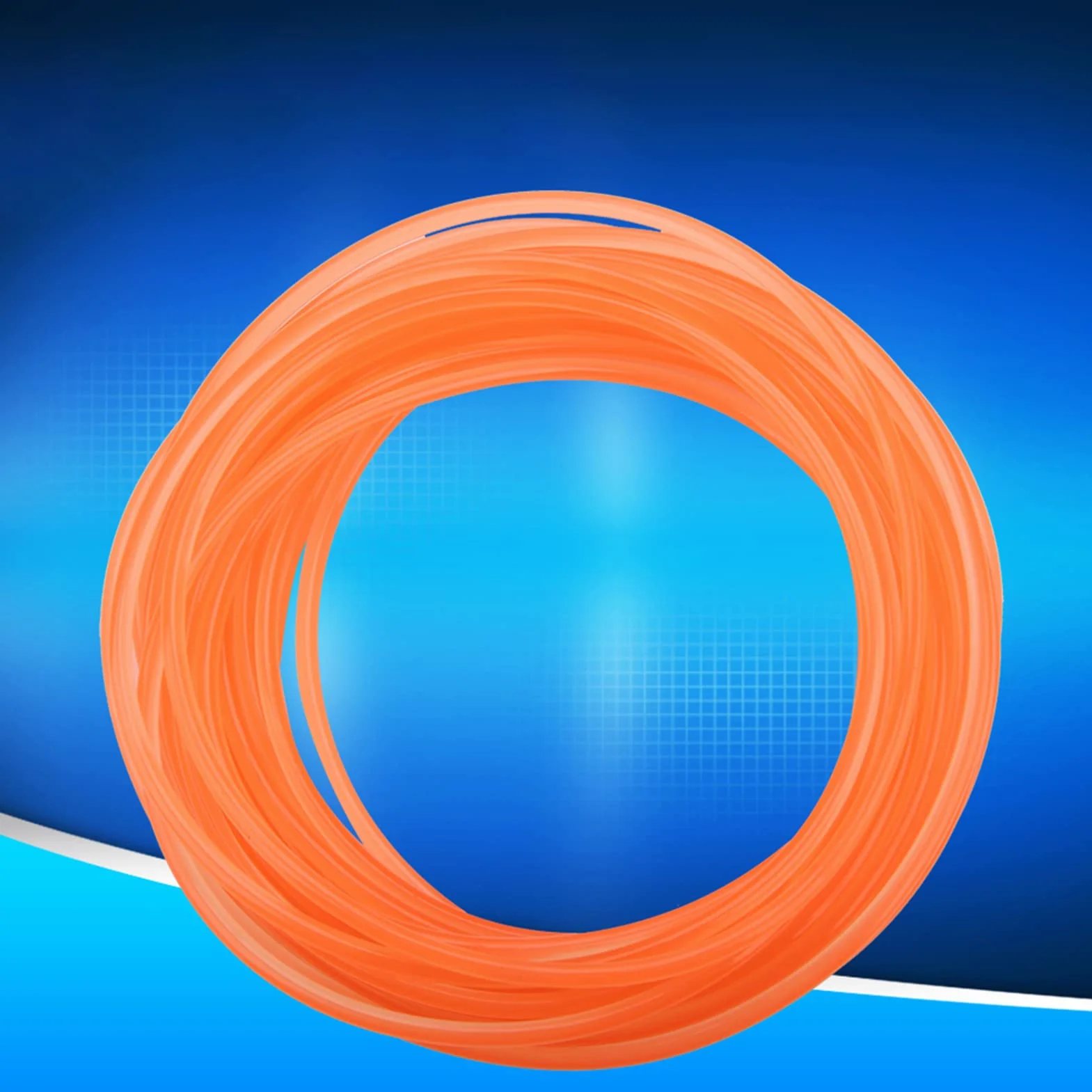 Correas redondas de uretano de alto rendimiento PU 5mm 10m para transmisión naranja