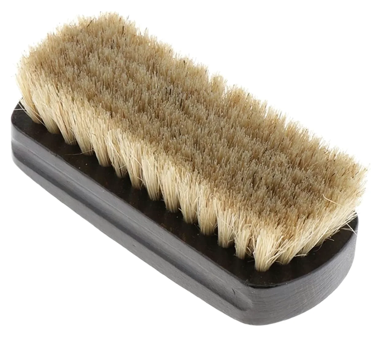 Cepillo for Zapatos, Cepillo de Limpieza de Madera Natural Cepillo for Zapatos de Pelo de Caballo Mango de Madera Pulida Cuero Natural Pelo de Caballo Real Cepillo for Botas Pulido Suave