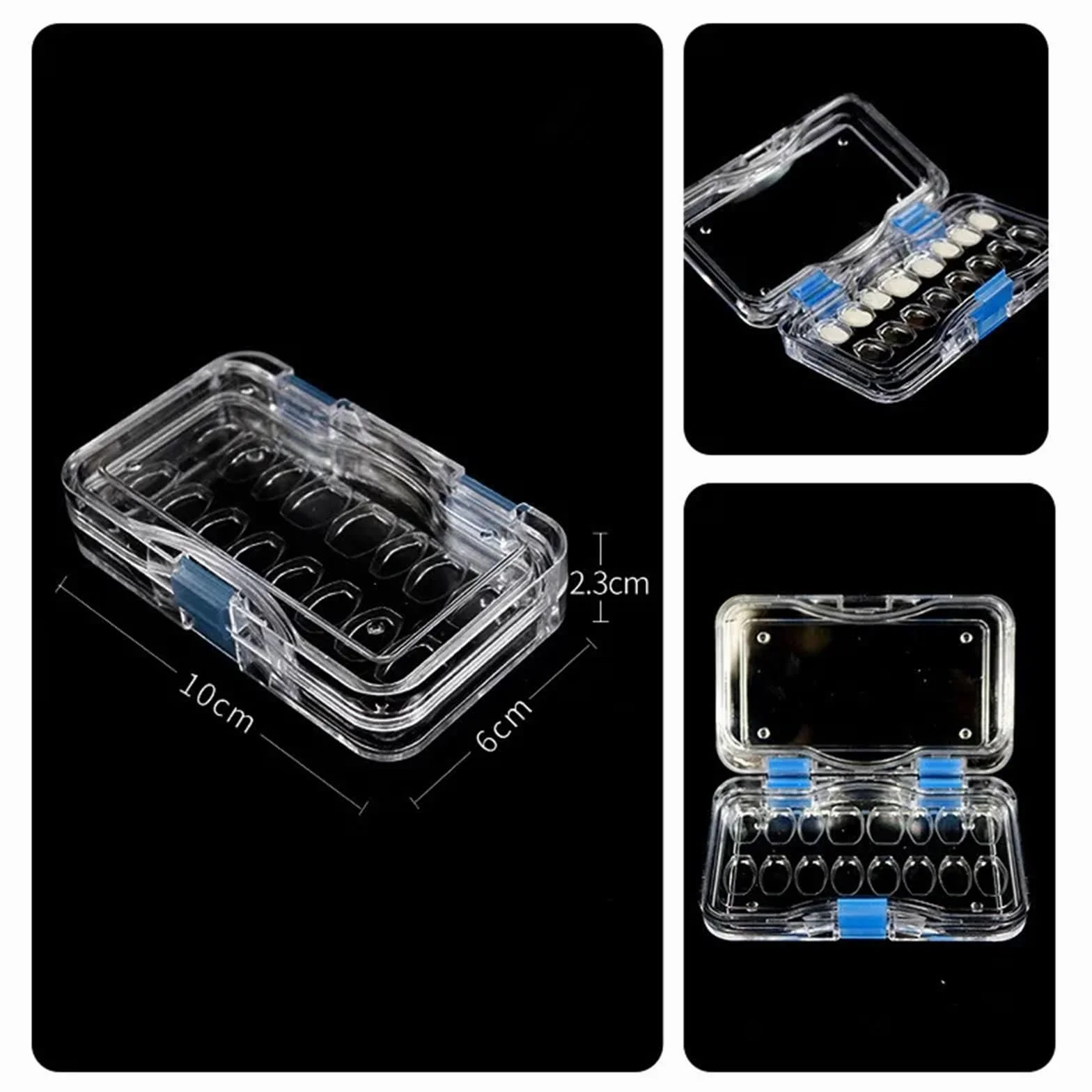 Caja Dental con película para dentadura, Material de Almacenamiento de Chapa, Herramientas dentales cosméticas, 40 Piezas