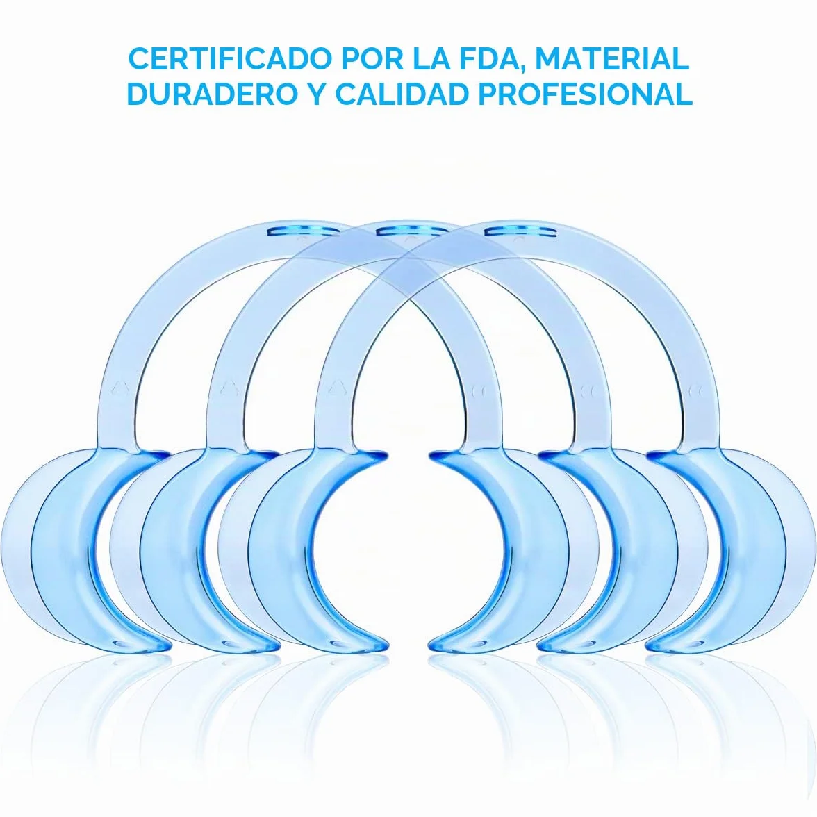 Vicloon Abridor de Boca Dental, 10pcs Retractores de Mejilla en Forma de C para Blanqueamiento de Dientes