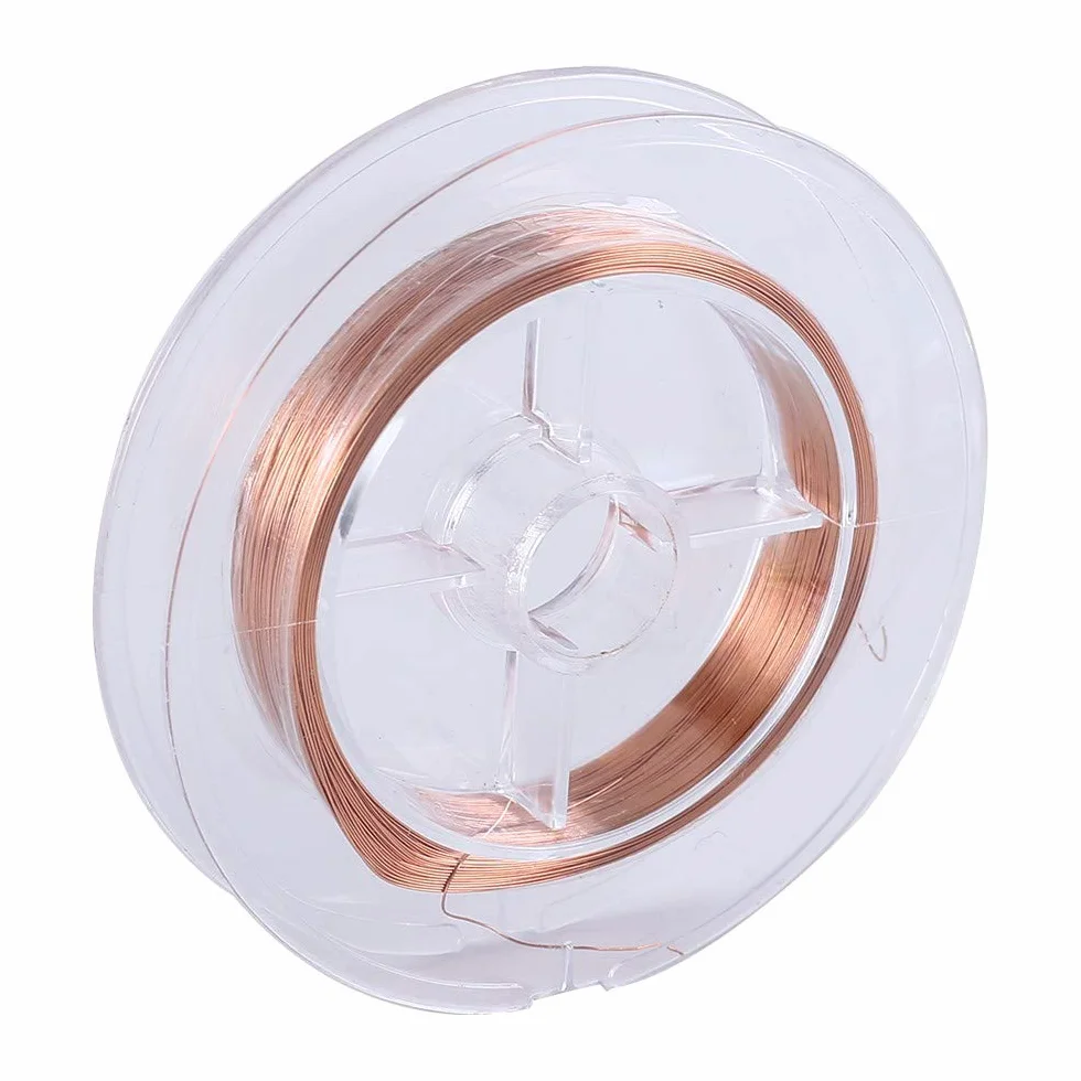 Alambre magnético 0,2 mm x 50m cobre esmaltado para inductores transformadores motor