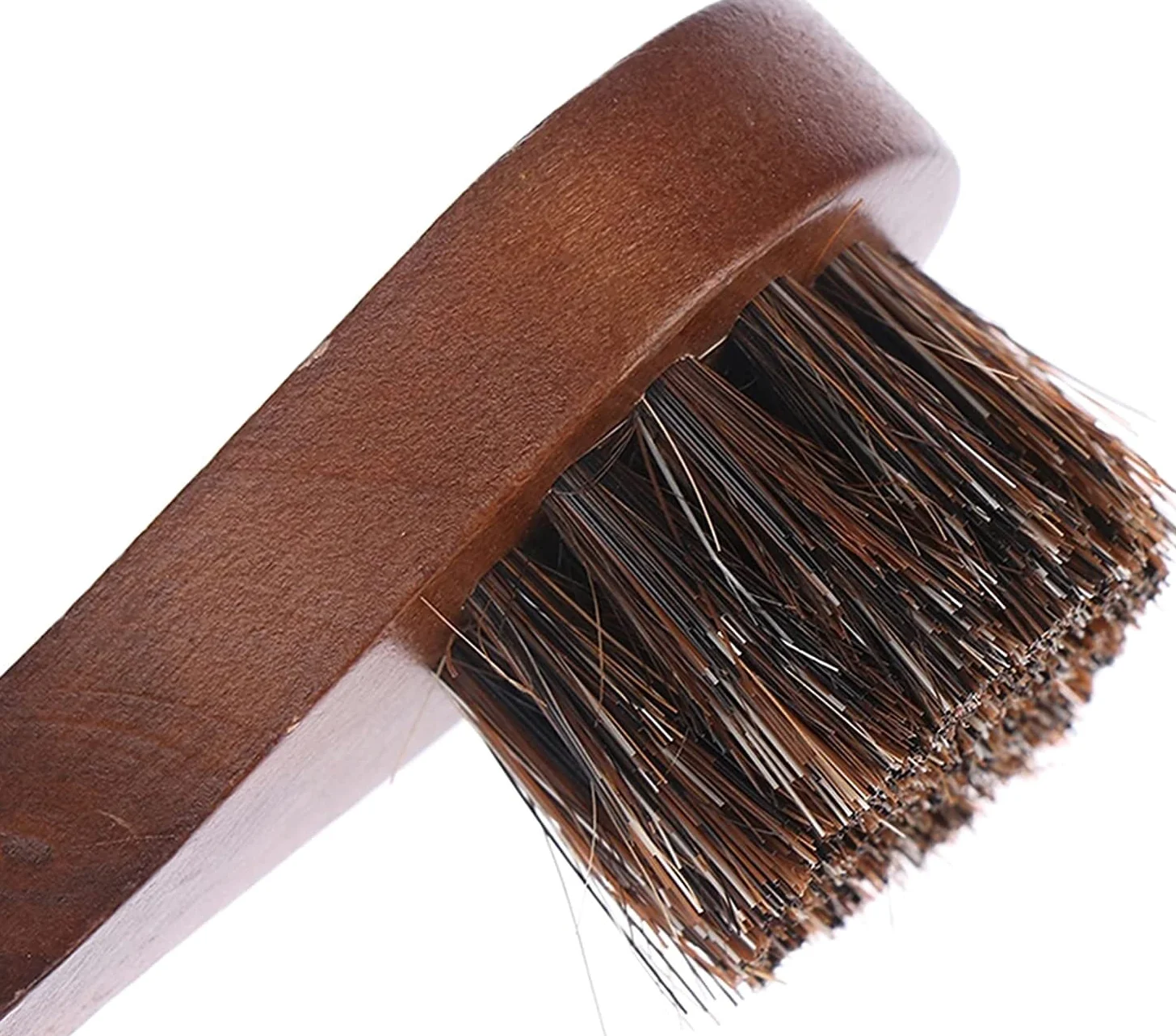 Cepillos for Zapatos for el hogar, Nuevo Cepillo de Pelo de Caballo con cerdas de Mango de Madera de 7,5 cm de Largo, pulidor de Zapatos, Suministros de Limpieza, Cepillo for Herramientas de