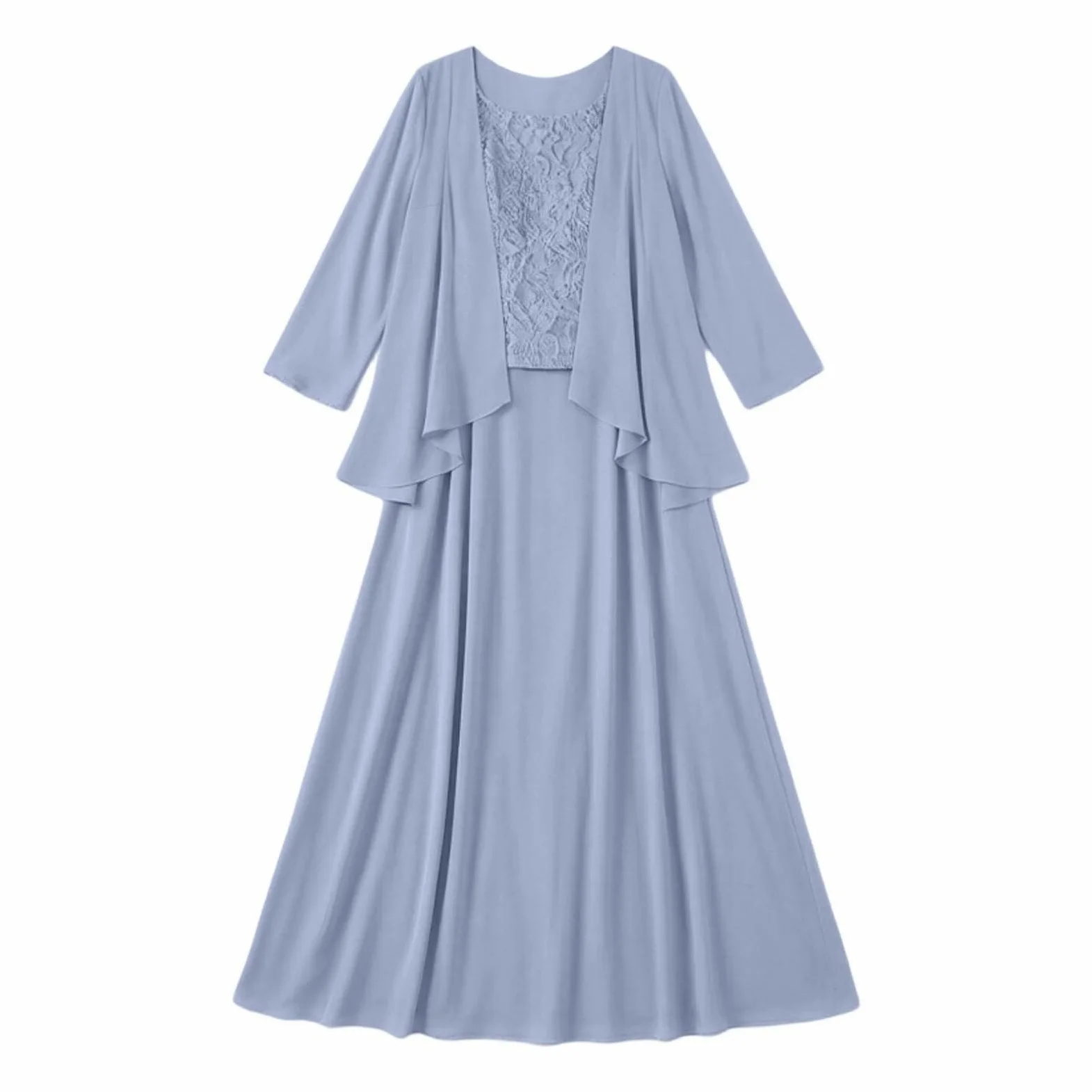 Falda larga de verano para mujer, elegante conjunto de tres piezas con falda larga para ocasiones formales, vestido de noche favorecedor para fiestas, bailes de graduación