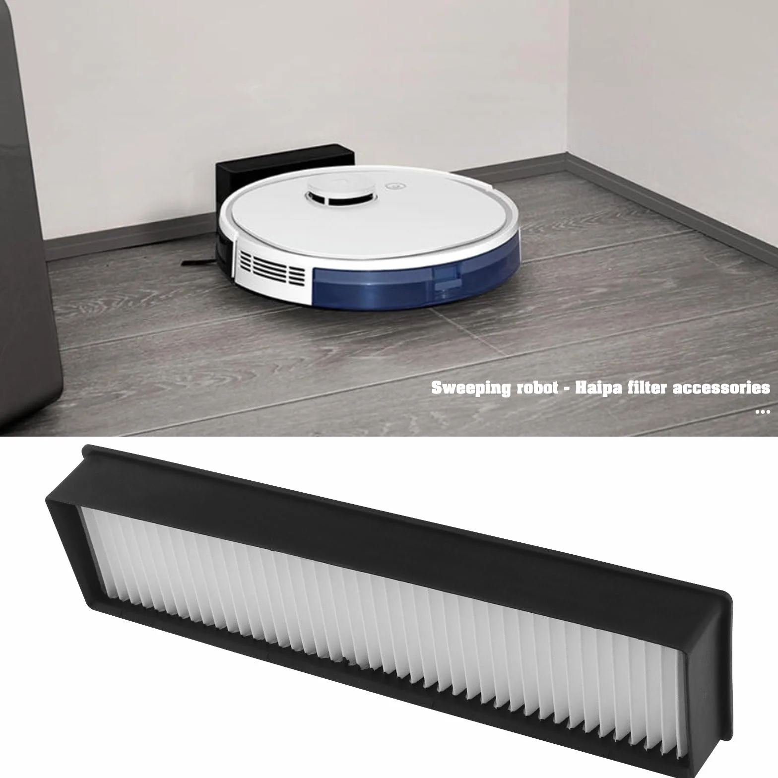 Filtro De Aspiradora Compatible Con LG Hom Bot VR6270LVM VR65710 VR6260LVM VR63455LV 183x21x43mm
