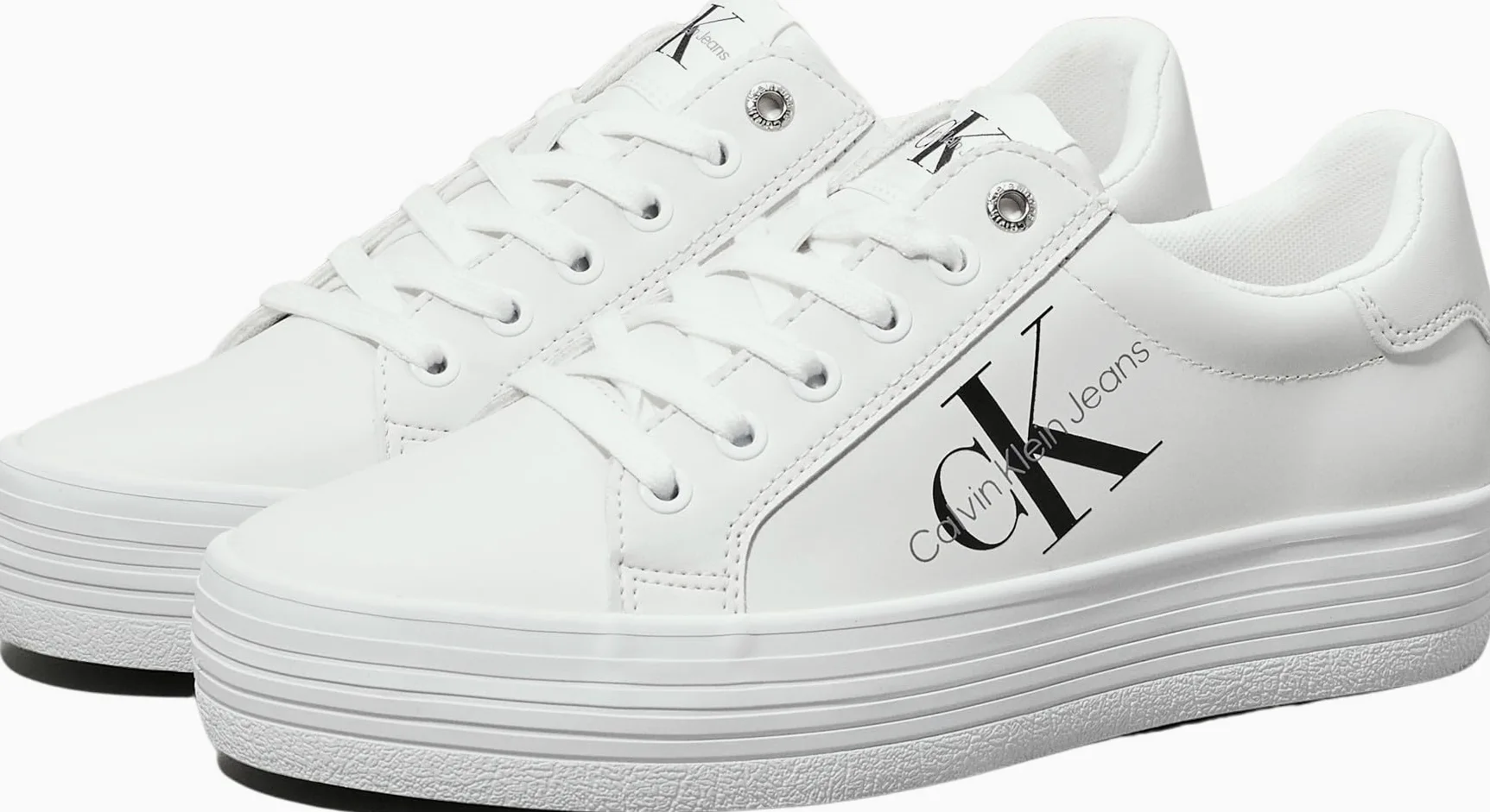 Calvin Klein Zapatillas Sneaker vulcanizadas Mujer Vulc Flatform Laceup Low LTH con Plataforma