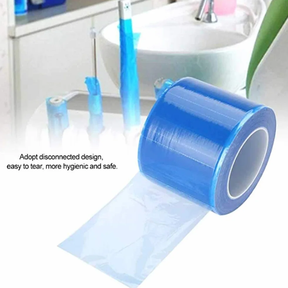 Película de barrera Unihubys 1200 hojas 4" x 6" PE desechable dental protectora con dispensador