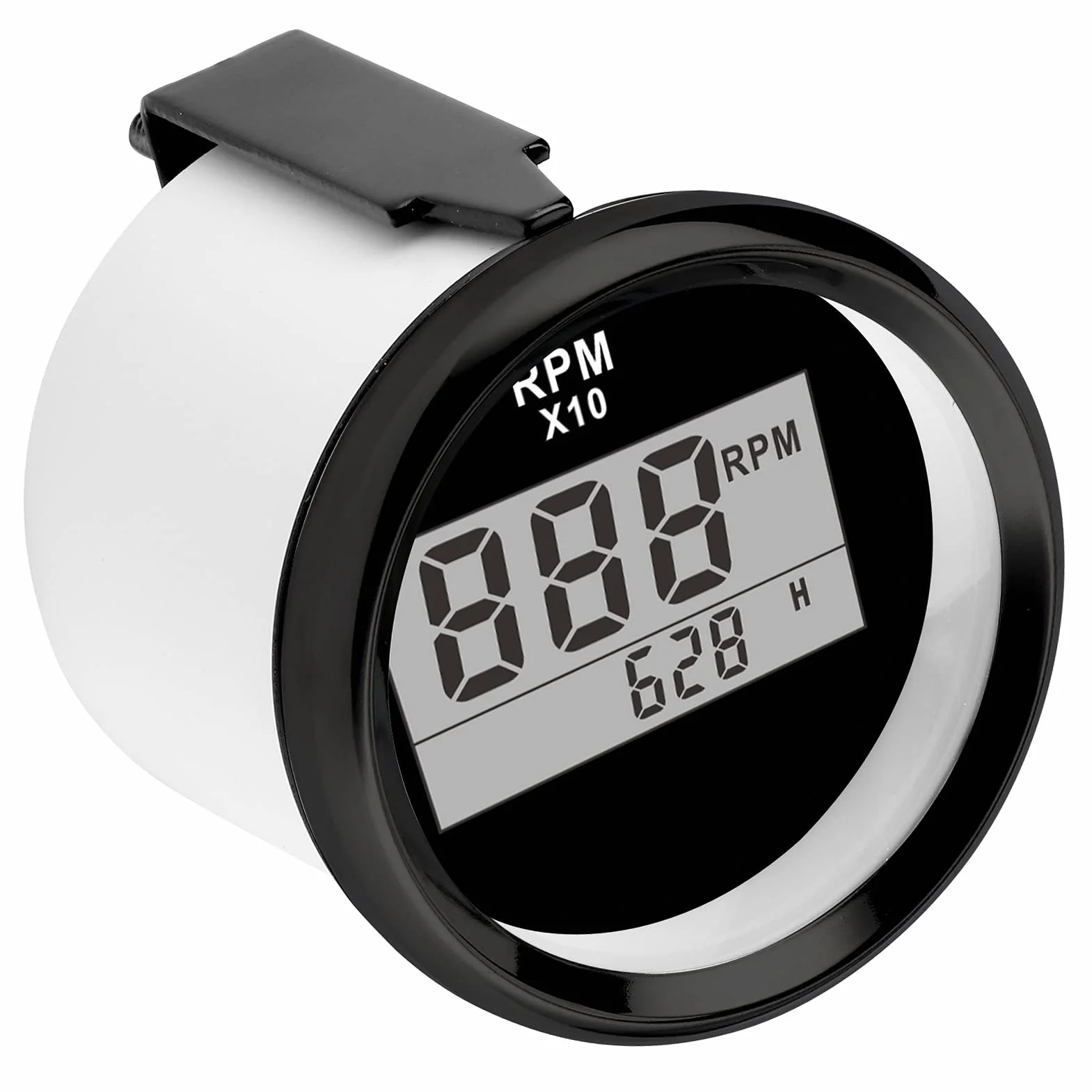 Tacómetro Medidor Digital 0-9990RPM IP67 9-32V 52mm 2 Pulgadas Pantalla LCD para Coche Camión Barco