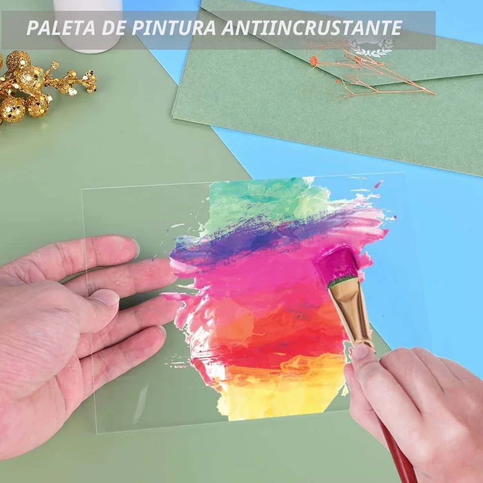 Placa Acrílico Metacrilato Transparente 13 x 18 cm 1mm (10 piezas)