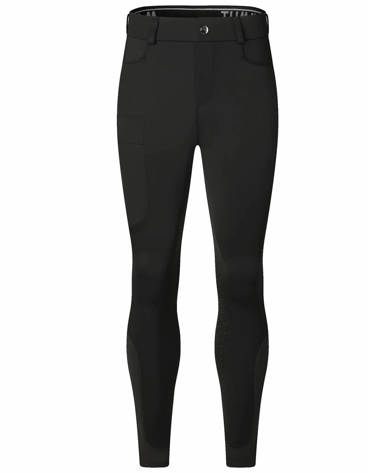 Pantalones Montar a Caballo Mujer Pantalones ecuestres Profesionales for Hombre, de Silicona, elásticos y Secado rápido(Black,S)
