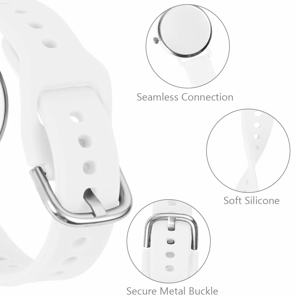 OFFCUP Reloj para Mujer Con Correa de Silicona, Deportivo de 38mm, Analógico de Cuarzo Con Esfera de Fácil Lectura, de Pulsera para Enfermeras, Estudiantes y Niñas