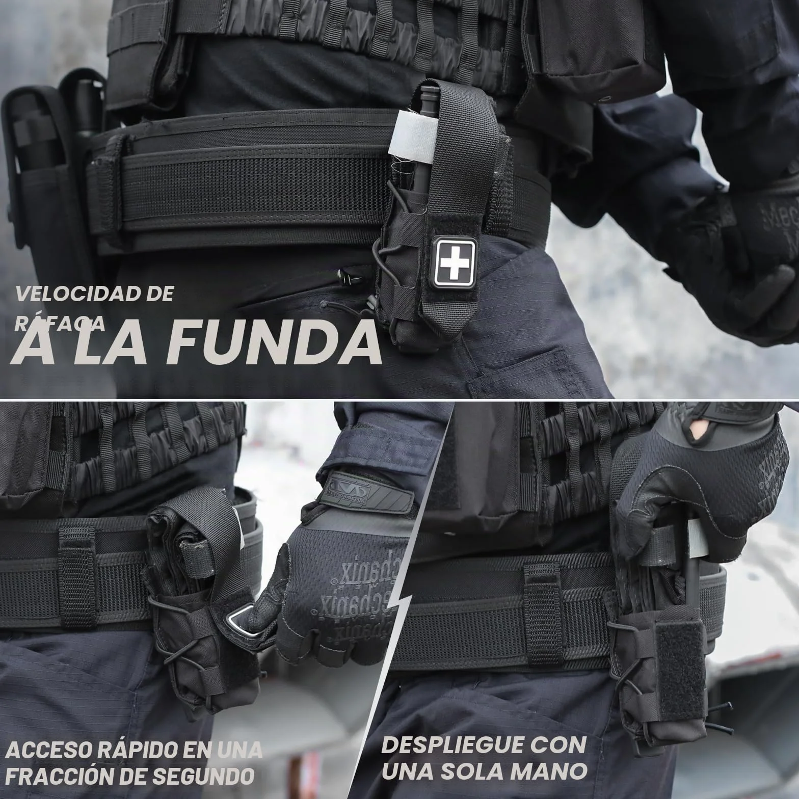 WYNEX Soporte para torniquete MOLLE IFAK TQ Holder Tactical Medical Pouch Holster Kit de primeros auxilios