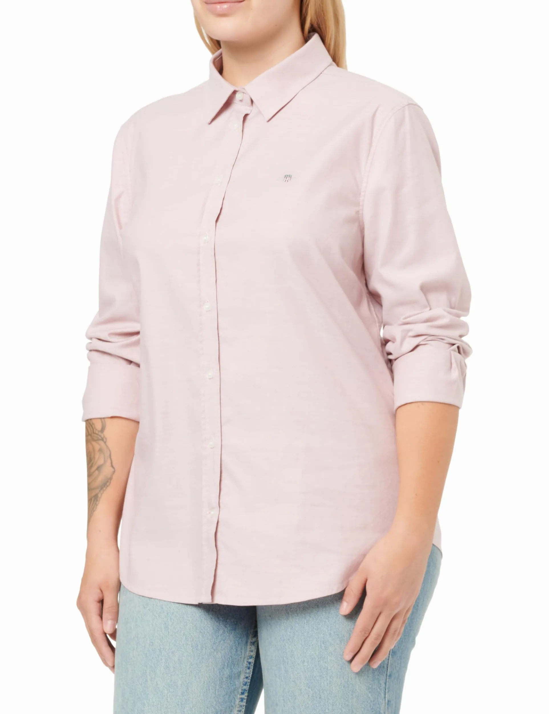 GANT Slim Stretch Oxford Shirt Camisa de Vestir Mujer (Pack de 1)