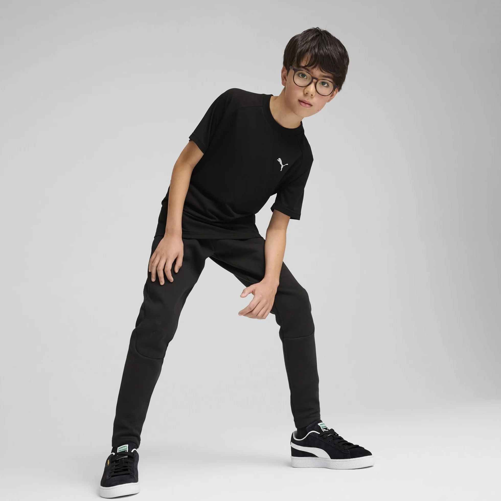 Puma Evostripe Pants Dk B - Pantalones de Punto Niños