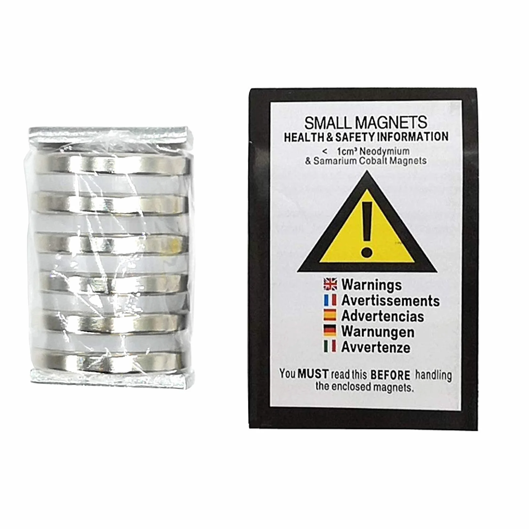 Magnetpro Imán de disco de neodimio 25 mm x 3 mm 6 kg Fuerza Paquete de 6