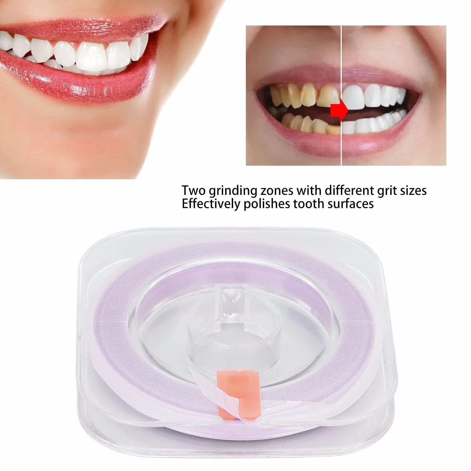 Tiras Dentales Pulidoras Doble Cara 50um Papel De Lija Dental Herramienta De Cuidado Oral