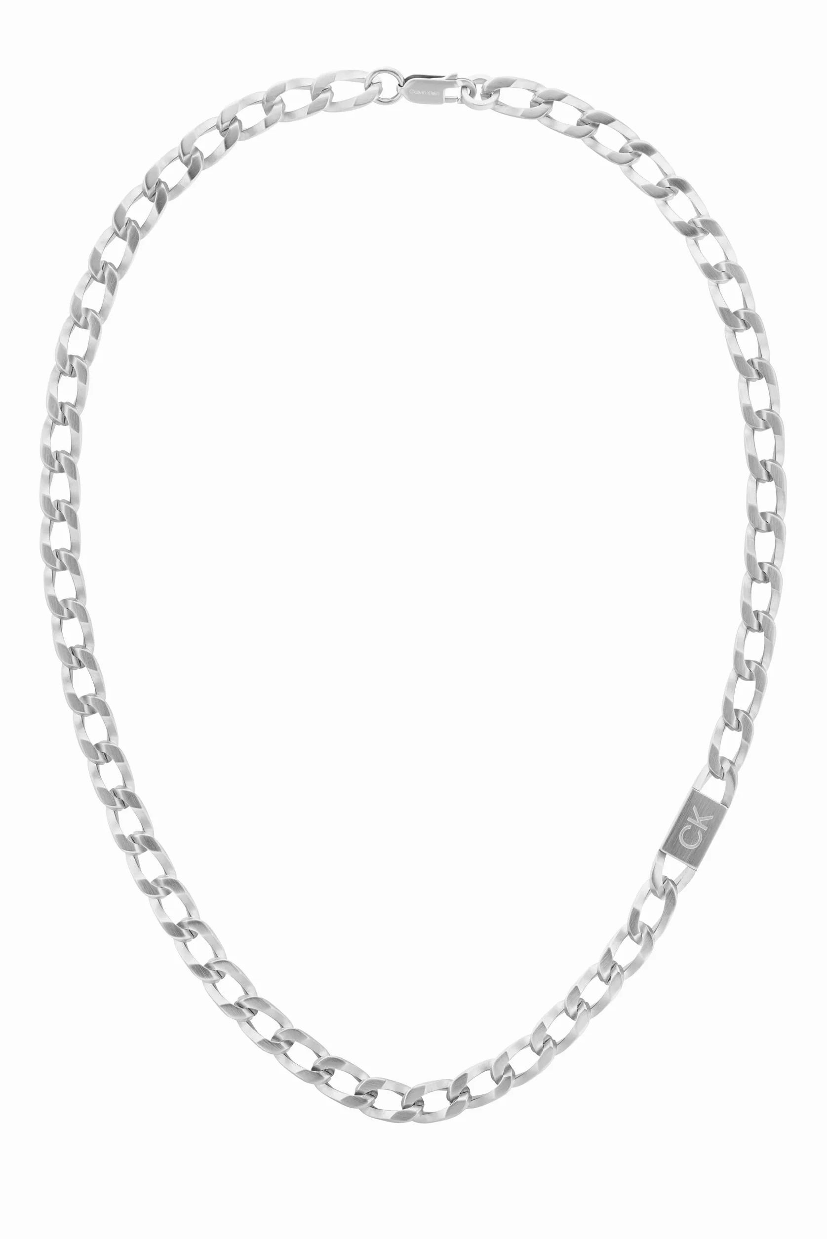 Calvin Klein Collares de cadena Outlook Collection para hombre en acero inoxidable